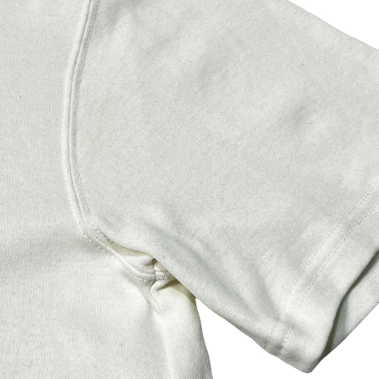 MASAKI MATSUSHIMA(マサキマツシマ) 90's~00's Feather vinyl switching T-shirt 羽入り ビニール Tシャツ 半袖 カットソー HEM-61140 2(M程度) ホワイト