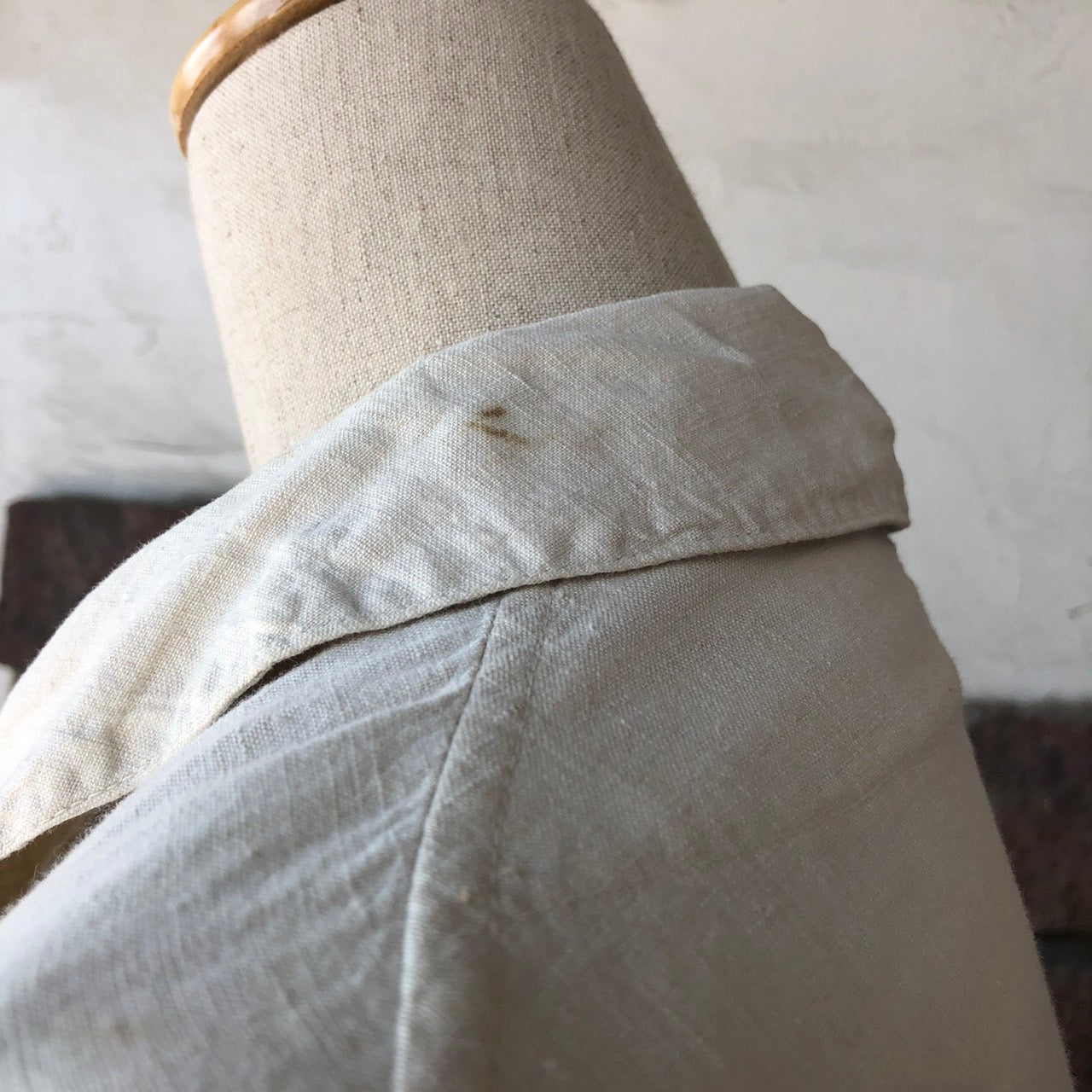 VINTAGE(ヴィンテージ) コットンリネンフレンチエンジニアコート 表記なし(Lサイズ程度) アイボリー