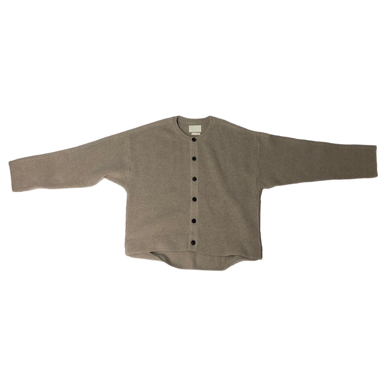 YOKE(ヨーク) 21AW 7G ALPACA WOOL CREW NECK RIB CARDIGAN/7Gアルパカウールクルーネックリブカーディガン YK21AW0297-AT 2(Mサイズ程度) ベージュ ATTEMPT別注アイテム/即完売品