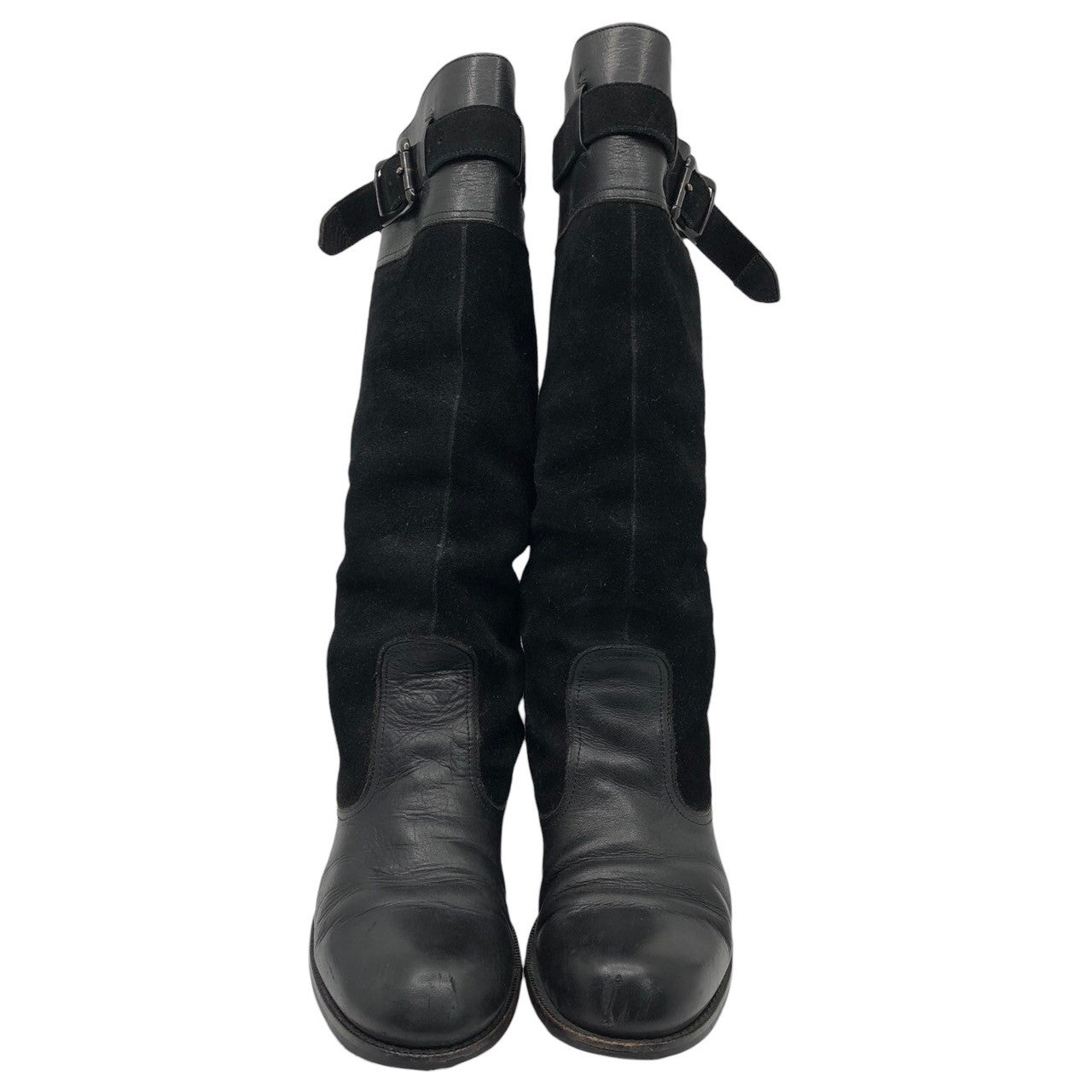 Y's(ワイズ) 00's suede leather long boots スウェード レザー ロング ブーツ 6(24cm程度) ブラック ヨウジ ヤマモト