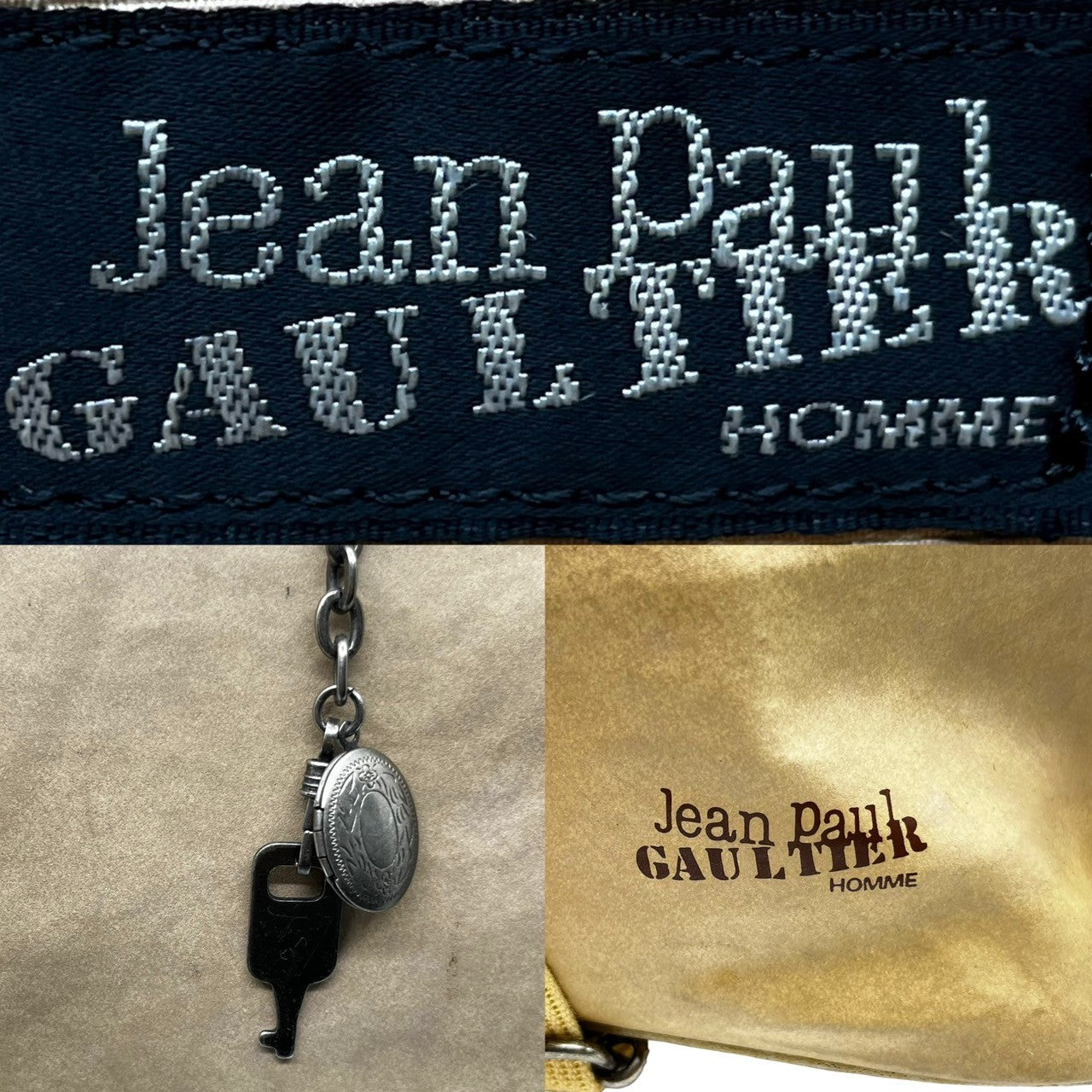 Jean Paul GAULTIER HOMME(ジャンポールゴルチエオム) 90's Archive doctor's bag ドクターズ バッグ ボストン ショルダー 2WAY ベージュ 90年代 アーカイブ ゴルチェ