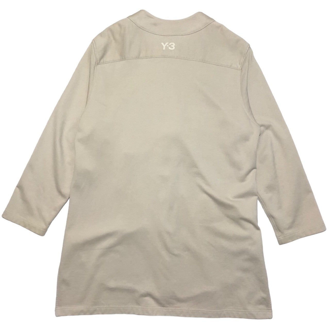 Y-3(ワイスリー) M FT YOHJI LETTERS BASEBALL SHIRT ヨウジ レターズ ベースボール シャツ FJ0435 SIZE M アイボリー