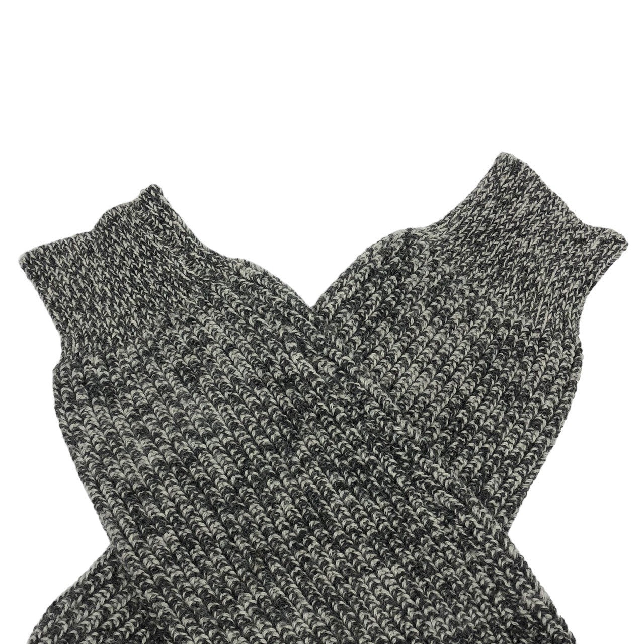 MAISON MARGIELA(メゾンマルジェラ) pullover alpaca knit プルオーバー アルパカ ニット Vネック SIZE S グレー 14番 ⑭