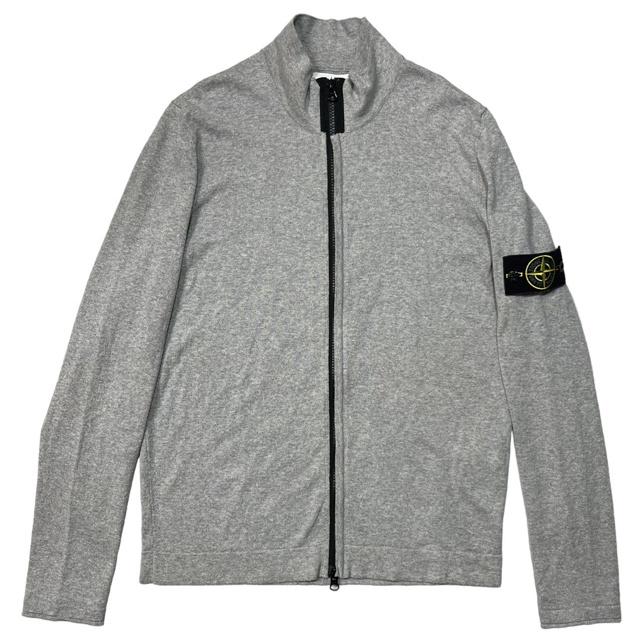 STONE ISLAND(ストーンアイランド) 18SS driver's knit ドライバーズニット ジップアップ ニット カーディガン 17-50612 SIZE M ライトグレー