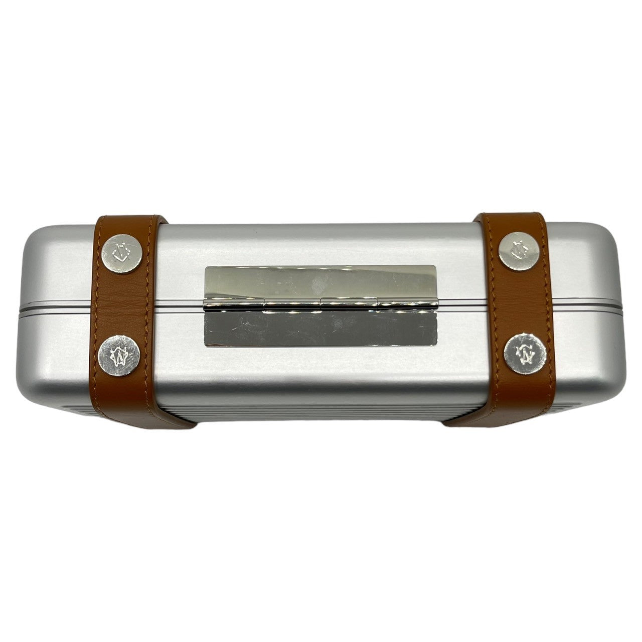 RIMOWA(リモワ) PERSONAL クロスボディバッグ アルミニウム ショルダーバッグ 99011000 シルバー×ブラウン