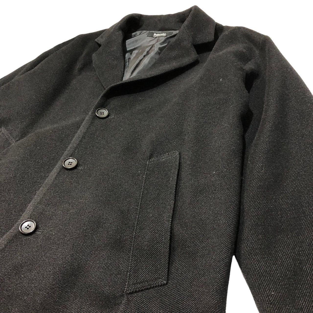 ROTTWEILER(ロットワイラー) 21AWチェスターコート/ジャケット/ドロップショルダー RW21A0106 M ブラック