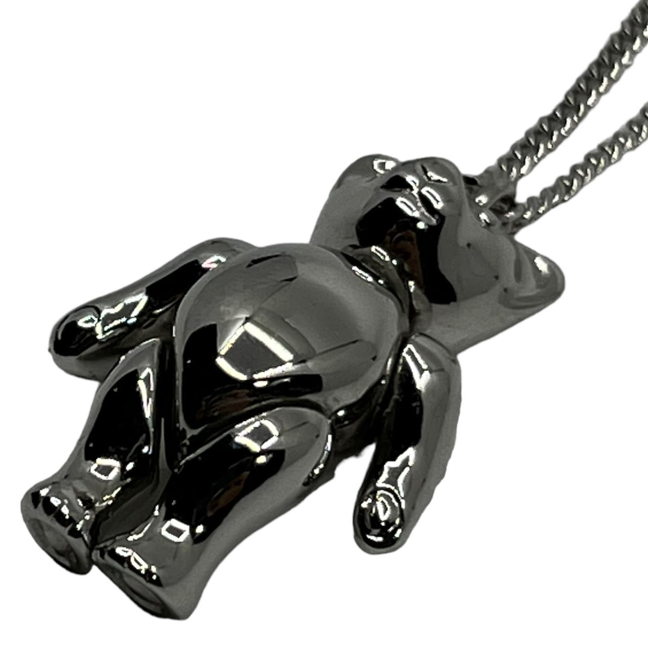 Christian Dior(クリスチャンディオール) "teddy bear"ネックレス/テディーベア/熊 シルバー