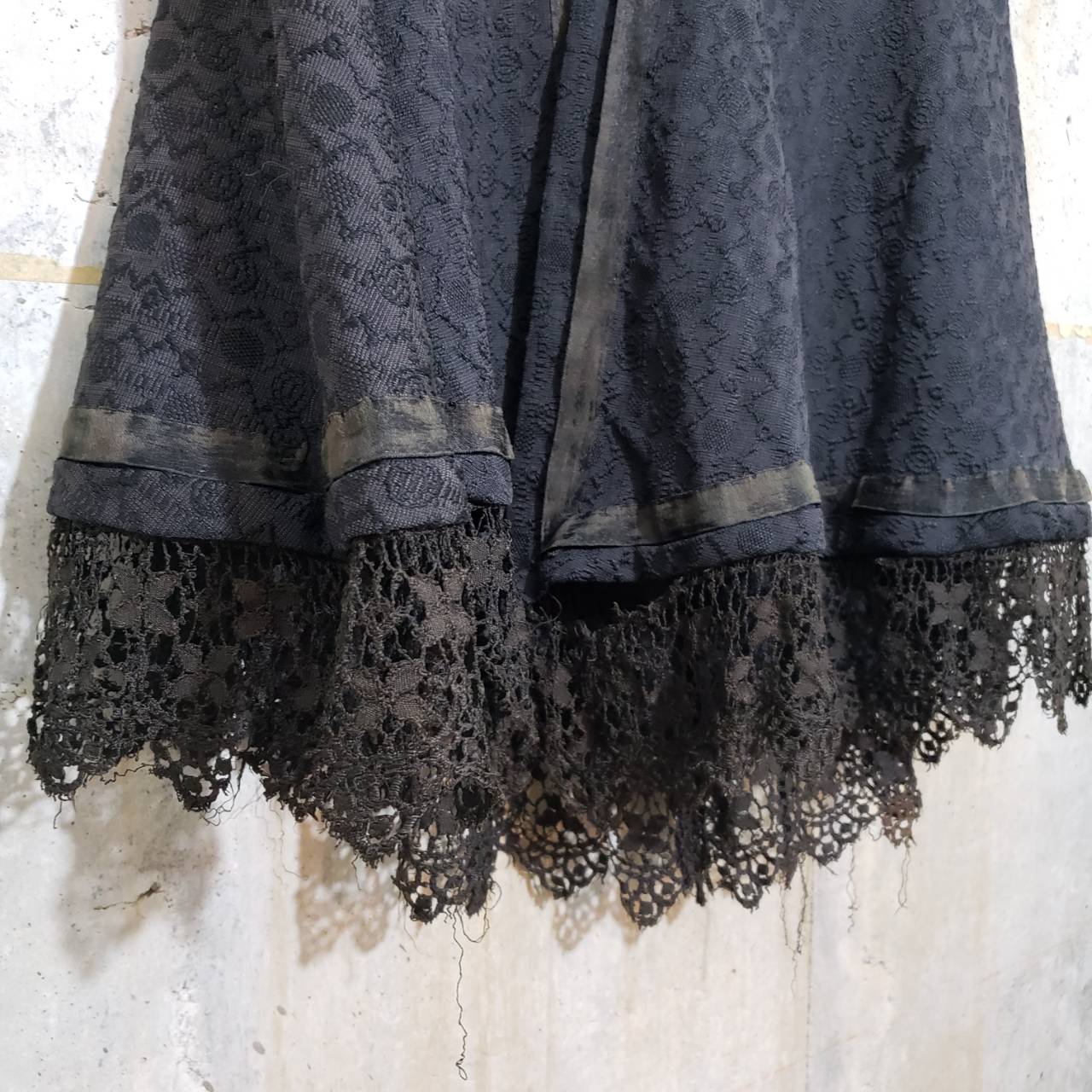 VINTAGE(ヴィンテージ) 50'~s総レースケープ 表記なし(FREE) ブラック