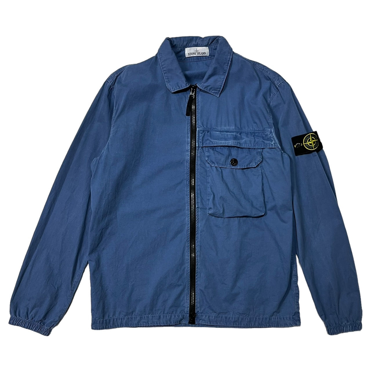 STONE ISLAND(ストーンアイランド) 20AW garment-dyed zip-up jacket ガーメントダイ ジップアップ  ジャケット 7315107WN SIZE L ブルー