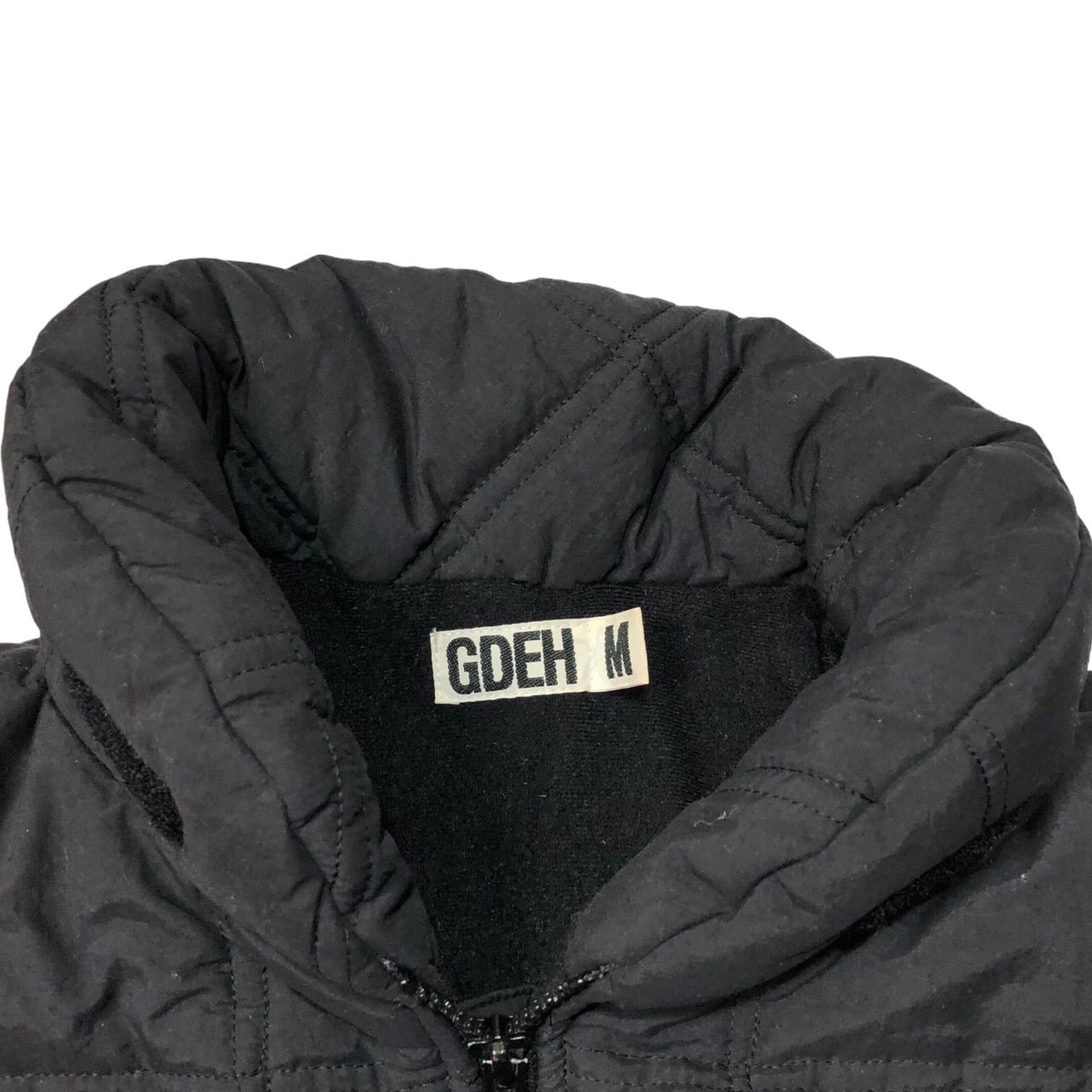 GOODENOUGH(グッドイナフ) 90’s quilted padded jacket キルティング 中綿 ジャケット ダウン SIZE M ブラック 00’s 90年代 初期タグ GDEH チンストラップ欠品