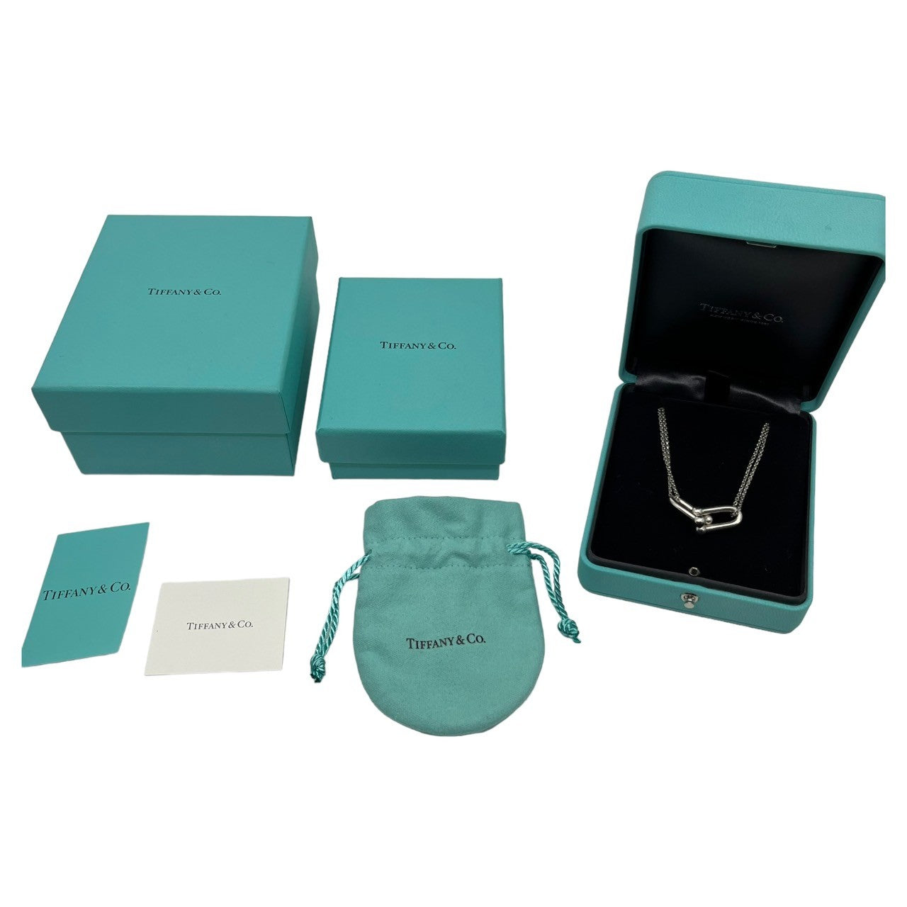 TIFFANY & CO.(ティファニー) large double link pendant ラージ ダブル リンク ペンダント チェーン ネックレス 63104337 シルバー