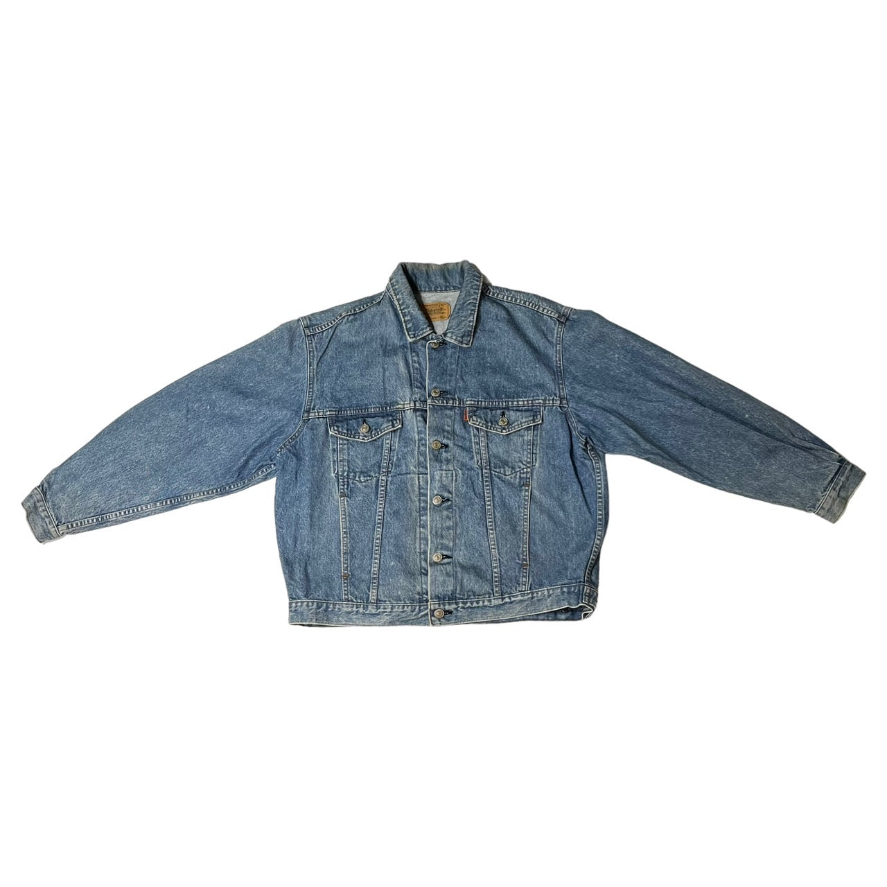Levi's(リーバイス) 80's 3rd デニムジャケット トラッカージャケット ヴィンテージ 70649-0217 L ライトインディゴ ケミカルウォッシュ オレンジタブ
