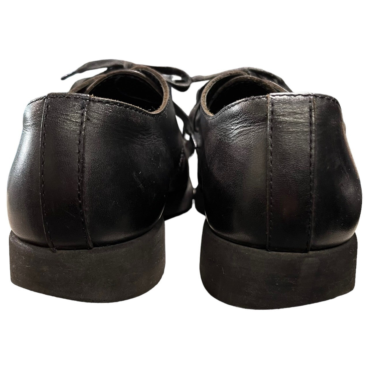 COMME des GARCONS HOMME(コムデギャルソンオム) 00's U-TIP leather shoes U チップ レザー シューズ 革靴 24 1/2(24.5cm程度) ブラック 日本製