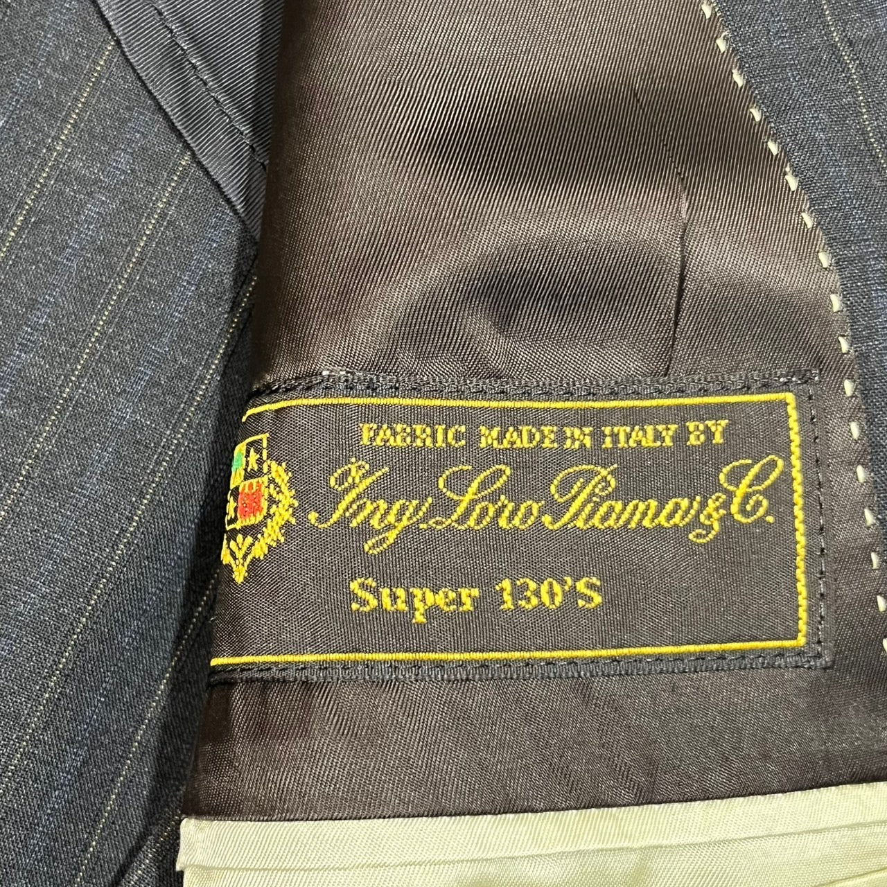 PAUL SMITH(ポールスミス) "Loro Piana Super130’S"ストライプセットアップスーツ/2Bテーラードジャケット/スラックス PL-HK-61397 M チャコールグレー ビジネス/フォーマル/ロロピアーナ製/最高峰ウール