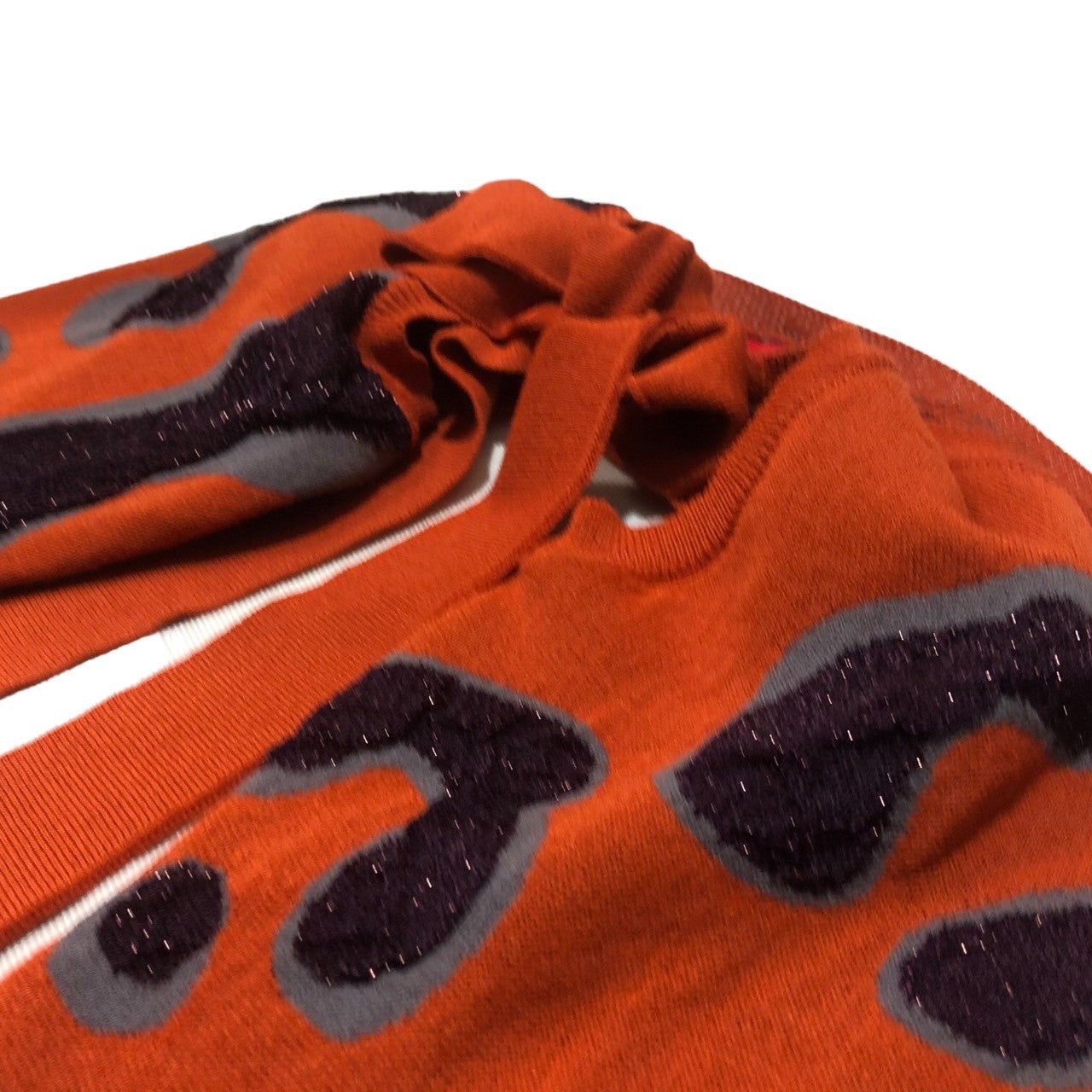 Vivienne Westwood RED LABEL(ヴィヴィアンウエストウッドレッドレーベル) lame design bolero ラメ デザイン ボレロ カーディガン 357-01-15029 2(M程度) オレンジ×パープル Y2K