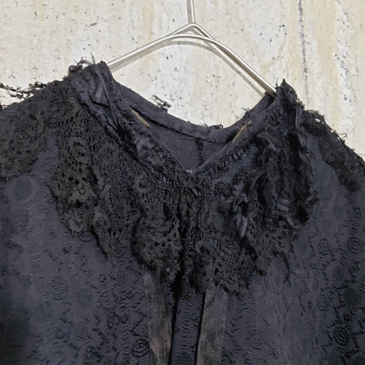 VINTAGE(ヴィンテージ) 50'~s総レースケープ 表記なし(FREE) ブラック