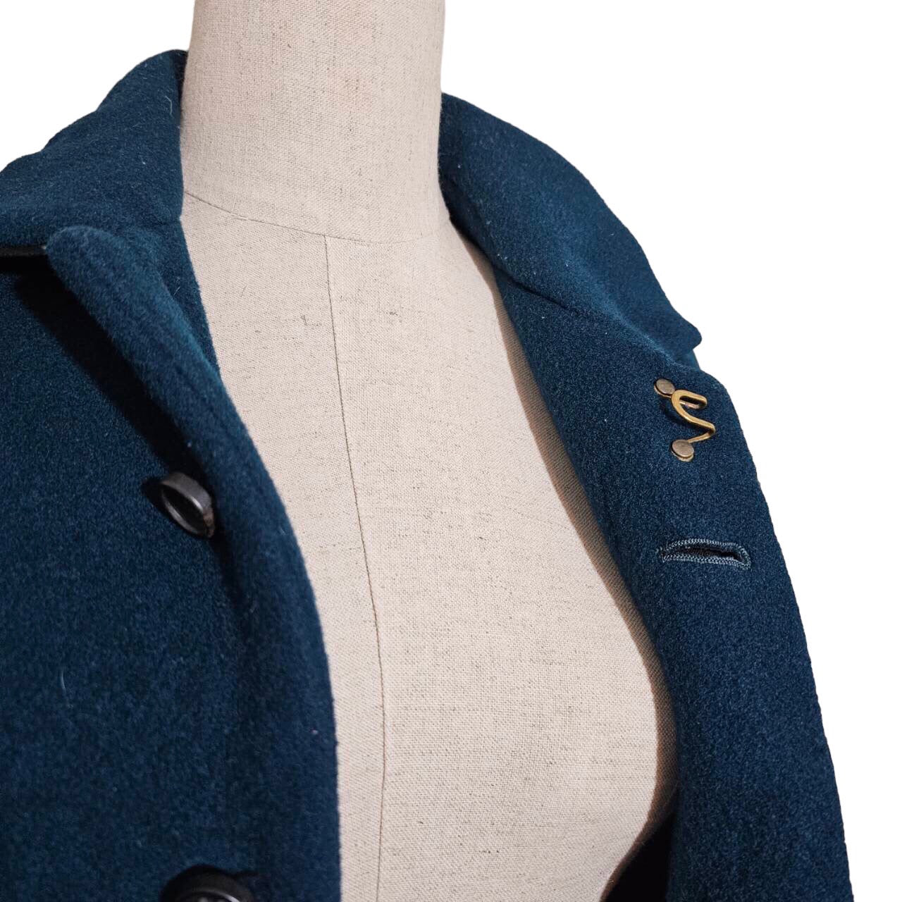 suzuki takayuki(スズキタカユキ) エルボーパッチウールロングコート SIZE FREE グリーン×ブラック