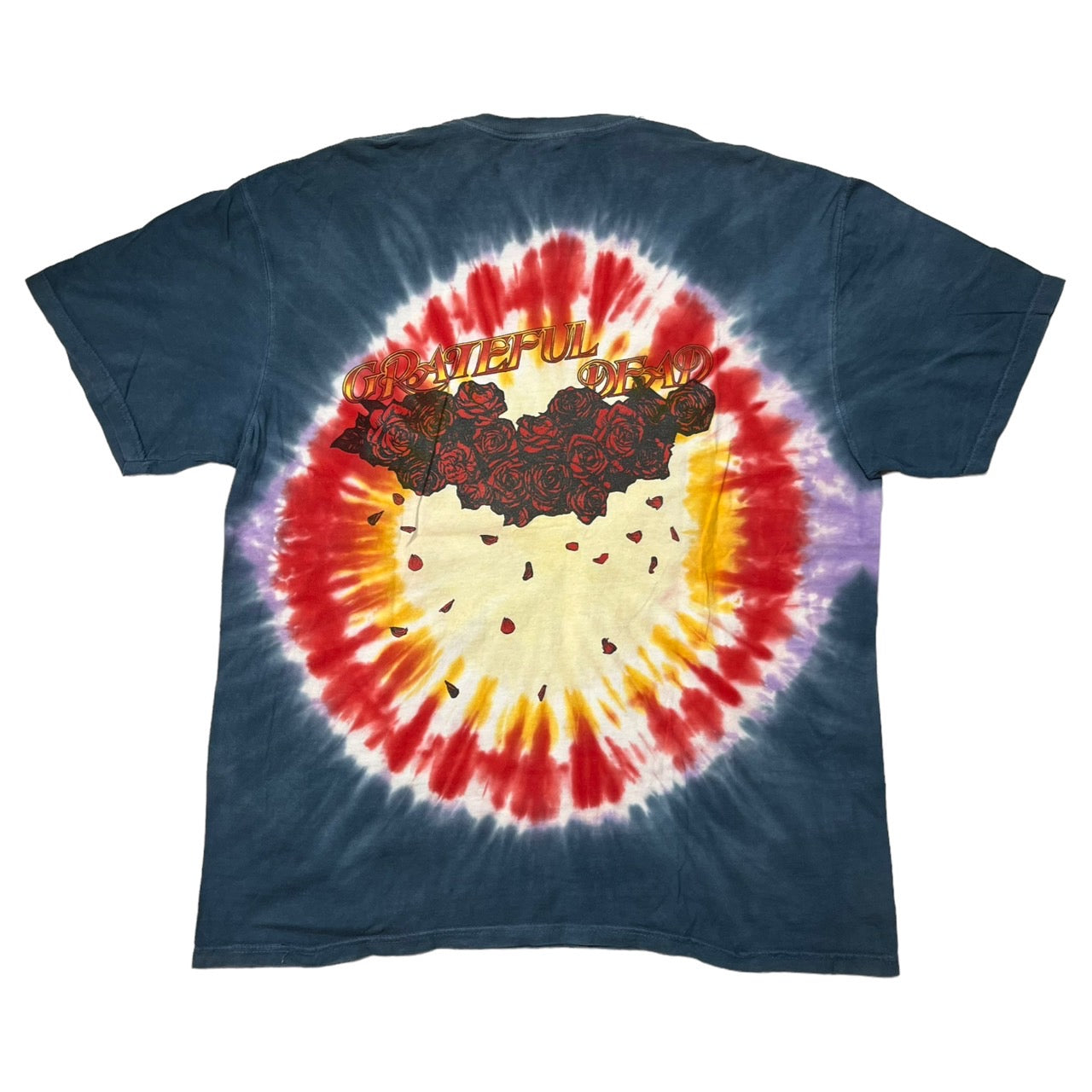 Comfort Colors(コンフォートカラーズ) ”GRATEFUL DEAD”50th anniversary TEE/タイダイプリントバンドTシャツ XL ブルー×レッド ©2021 50周年限定モデル