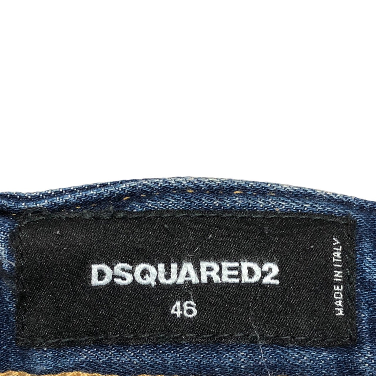 DSQUARED2(ディースクエアード) BIKER/MEDIUM PAINT TIDY/ペンキ加工スキニーデニムパンツ S71LB0636 46(Mサイズ程度) インディゴ