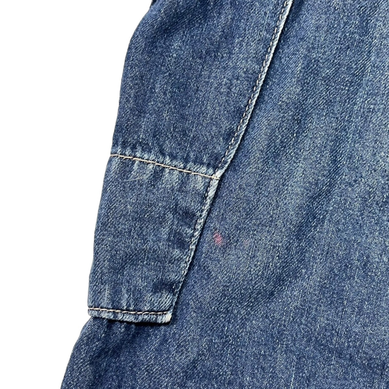 HYSTERIC GLAMOUR(ヒステリックグラマー) 00's Lame logo denim overalls/ラメロゴデニムオーバーオール 2AP-1640 FREE インディゴ/ブルー系 90's/Y2K/稀少モデル