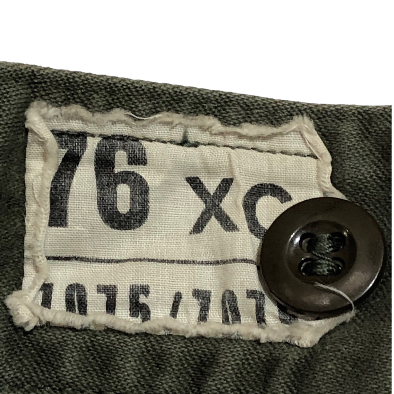 FRENCH MILITARY(フランス軍) 70's "PAUL BOYE"M-64 カーゴパンツ/テーパード 76(Mサイズ程度) カーキ/オリーブ SETE 1975 1975年 70年代 70s