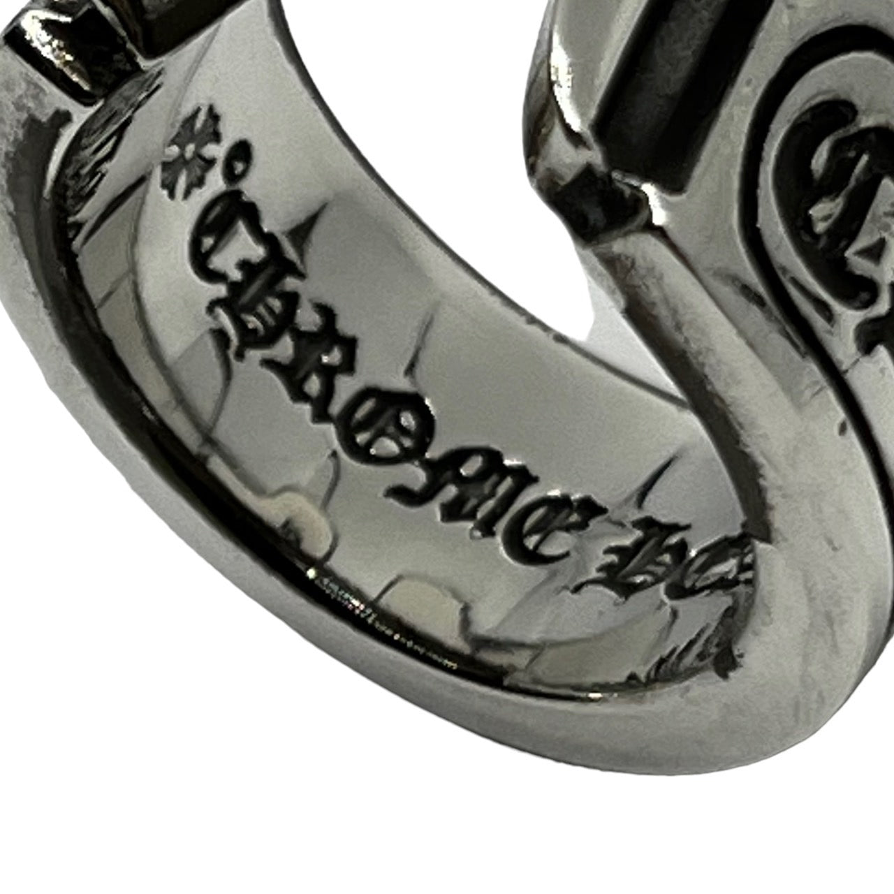 CHROME HEARTS(クロムハーツ) SCROLL LABEL RING スクロールラベルリング 18号 シルバー ビヨンクール購入証明書付属