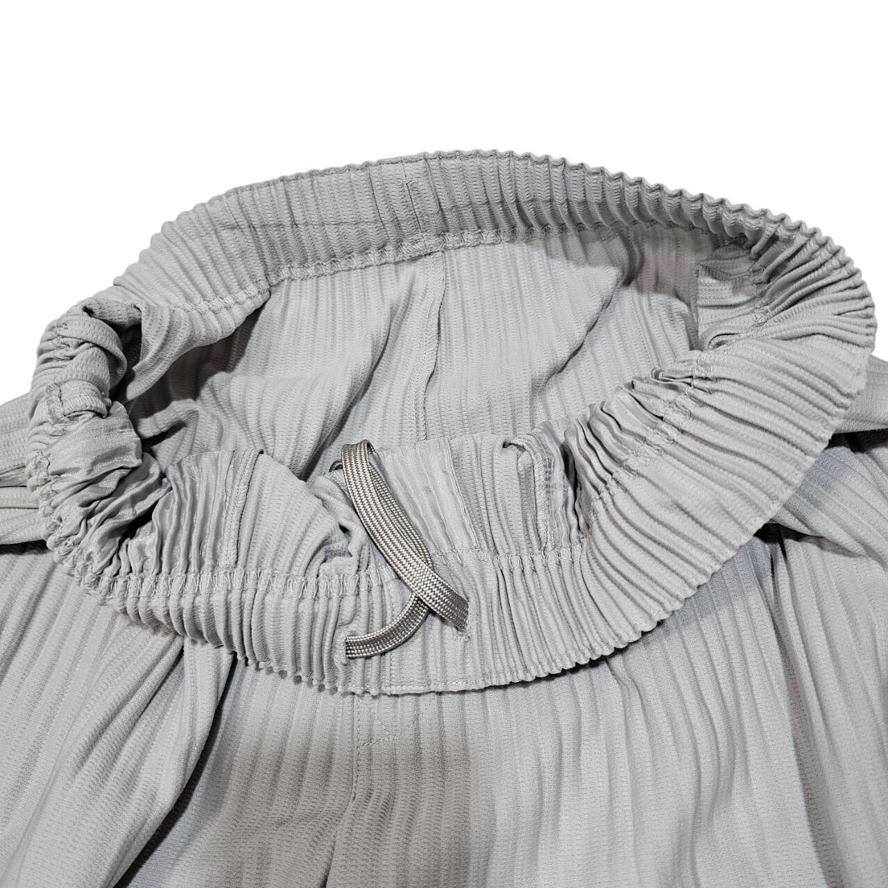 HOMME PLISSE ISSEY MIYAKE(オムプリッセイッセイミヤケ) BASICS matte full-length pleated pants/ベーシックス艶消しフルレングスプリーツパンツ HP55JF151 SIZE 1(S) ライトグレー