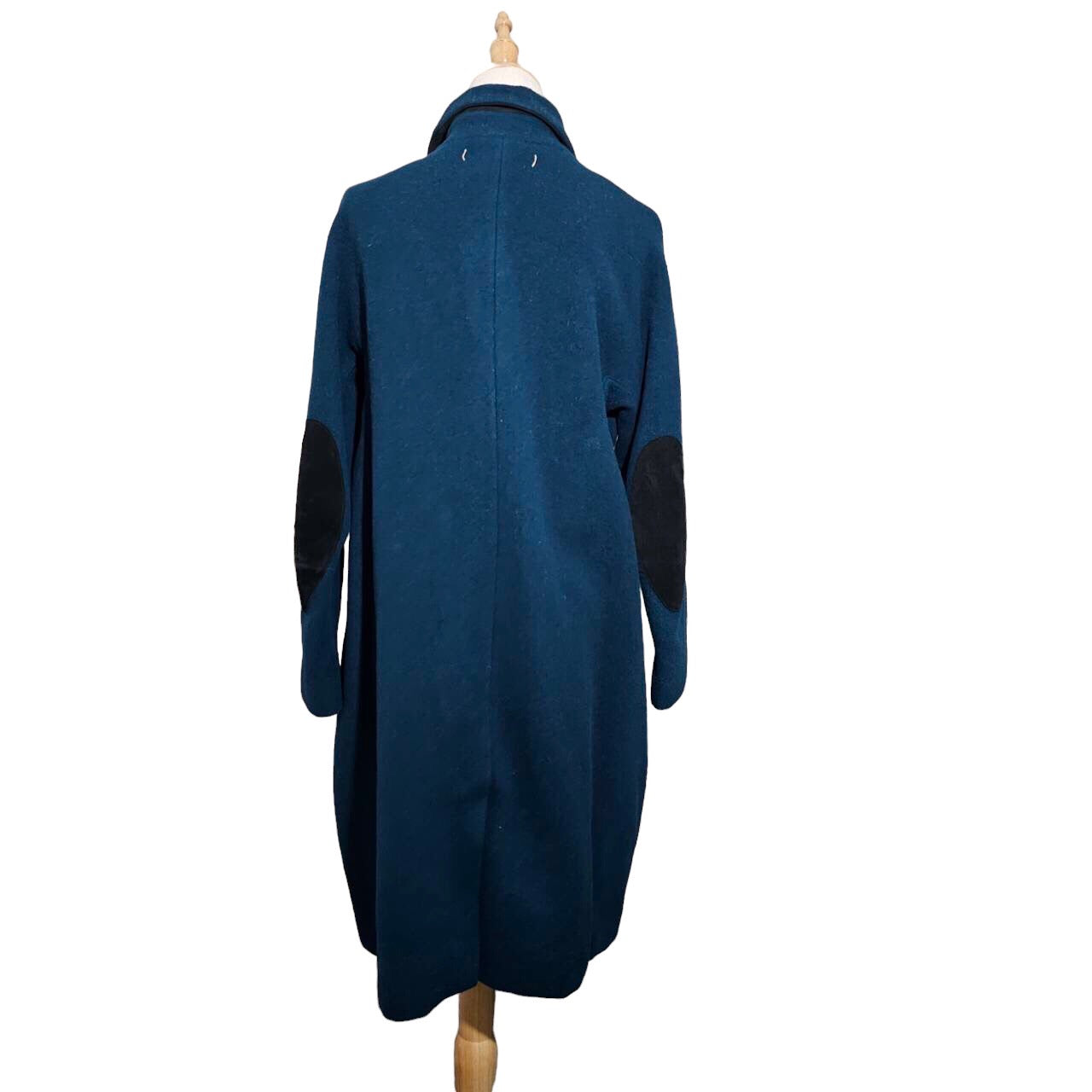 suzuki takayuki(スズキタカユキ) エルボーパッチウールロングコート SIZE FREE グリーン×ブラック