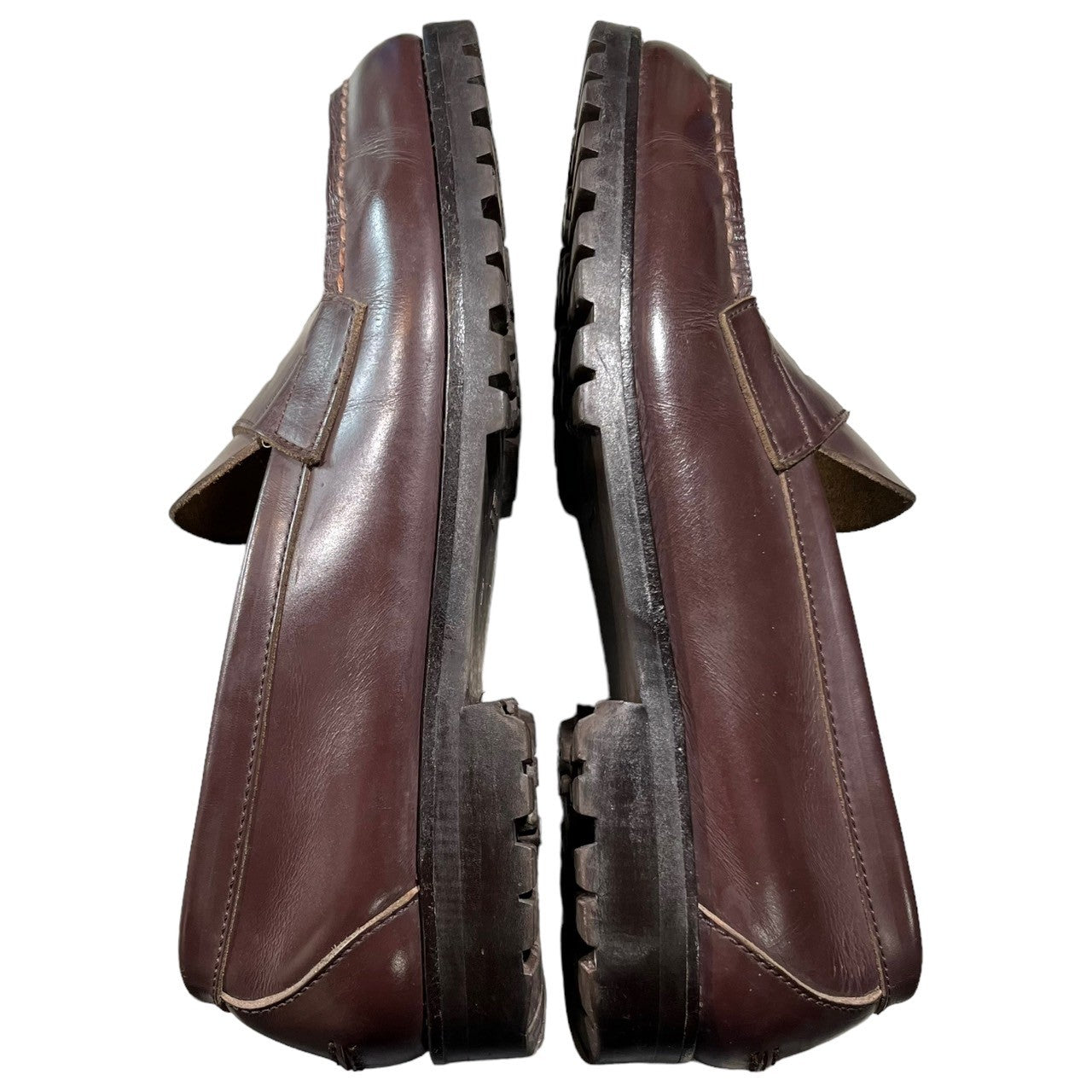 COMME des GARCONS HOMME(コムデギャルソンオム) 00s command sole loafers/コマンドソールローファー/革靴 SIZE表記消え(推定24.5cm程度) ブラウン 日本製