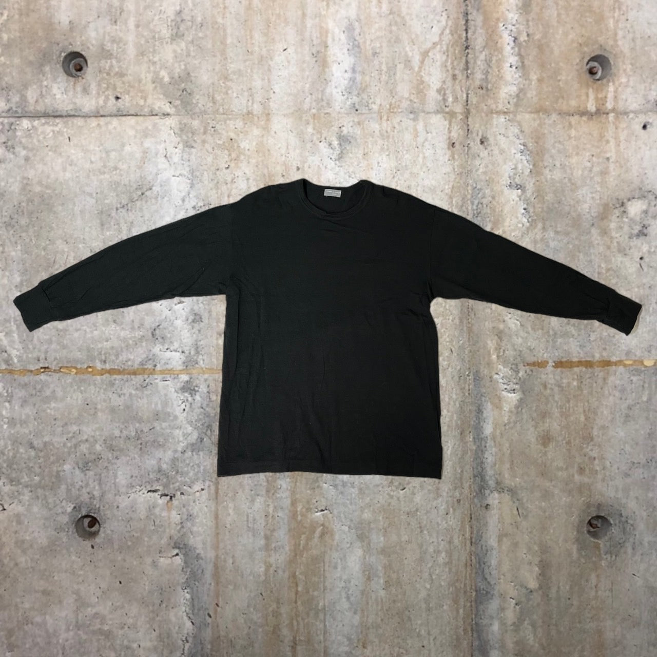 COMME des GARCONS HOMME(コムデギャルソンオム) 98's high gauge wool knit pullover/ハイゲージニットプルオーバー/90年代/カットソー/ヴィンテージ HT-040150 SIZE FREE ブラック AD1998 田中オム