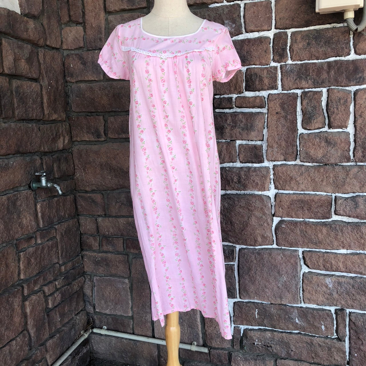 Euro Vintage(ヨーロッパヴィンテージ) Ivy_蔦と咲カットソーワンピース 42(Lサイズ程度) ピンク