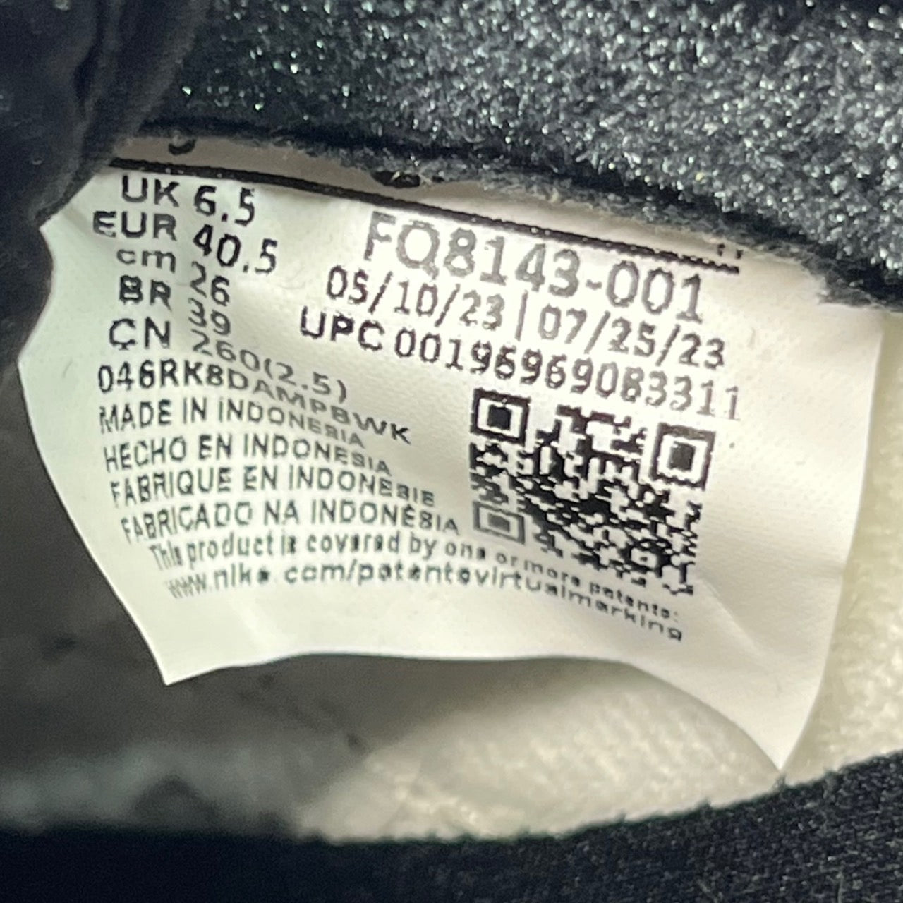 NIKE(ナイキ) WMNS Dunk Low SE Just Do It ダンク ロー SE ジャスト ドゥ イット FQ8143-001 26cm ブラック×ブラックメタル