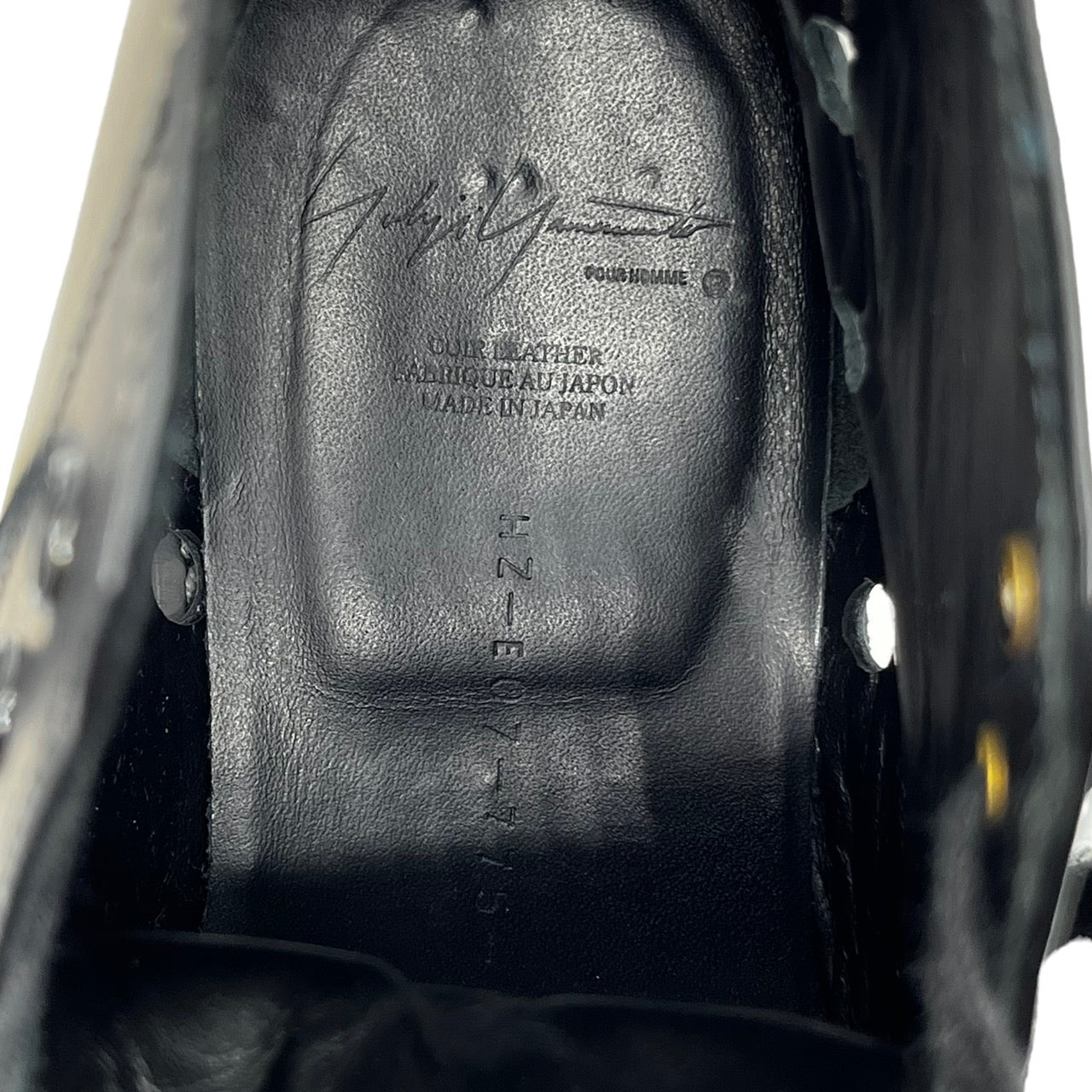 YOHJI YAMAMOTO POUR HOMME(ヨウジヤマモトプールオム) 23SS toe cut shoes/トゥカットシューズ/革靴/ブーツ HZ-E07-775-1-03 SIZE 27.5cm ブラック 箱付