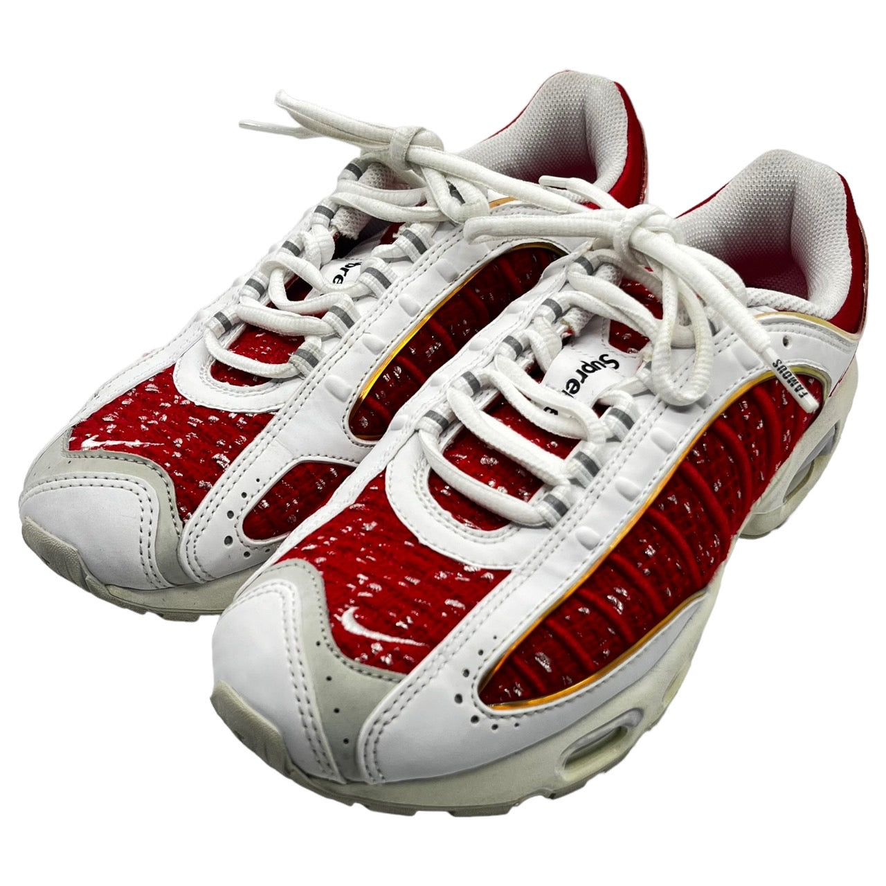 NIKE×SUPREME(ナイキ×シュプリーム) AIR MAX TAILWIND 4/S/エアマックス/スニーカー 512245-001 26cm ホワイト×レッド