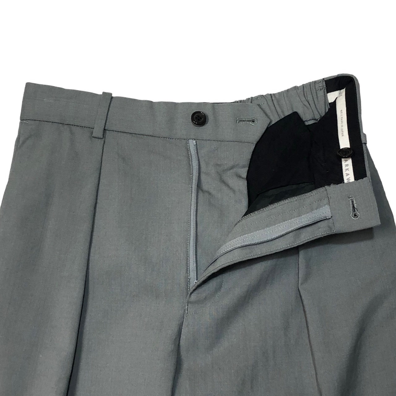 MARKAWARE(マーカウェア) 22SS PEGTOP TROUSERS/ペグトップトラウザー/パンツ/1タックスラックス A22A-09PT01C 1(S程度) チャコールグレー