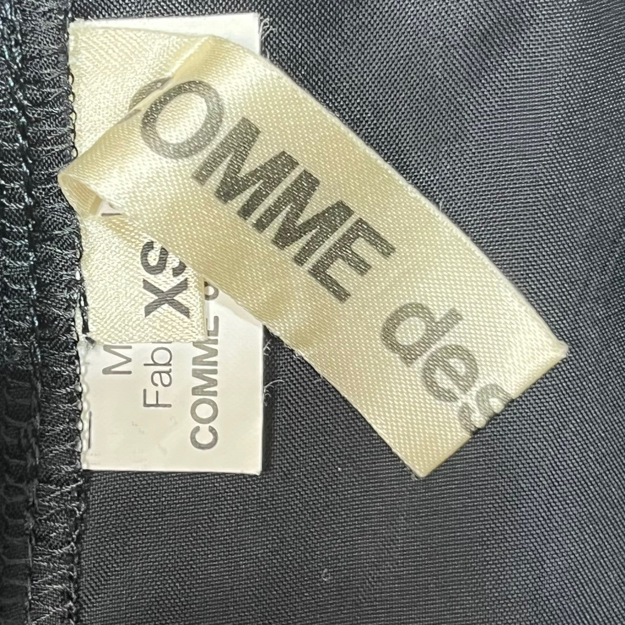 COMME des GARCONS(コムデギャルソン) 11AW wool gabardine docking dress キュプラ 切替 ウール ギャバジン ドッキング ノースリーブ ワンピース ドレス 再構築 GH-O023 S ネイビー×ブラック AD2011