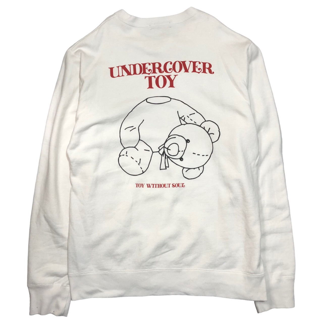 UNDERCOVER(アンダーカバー) sweat undercover toy/熊プリントスウェット UCY4891-2 5(XLサイズ程度) ホワイト×レッド
