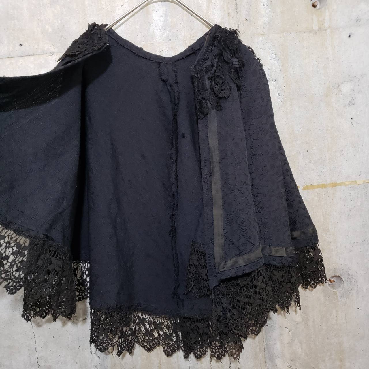 VINTAGE(ヴィンテージ) 50'~s総レースケープ 表記なし(FREE) ブラック