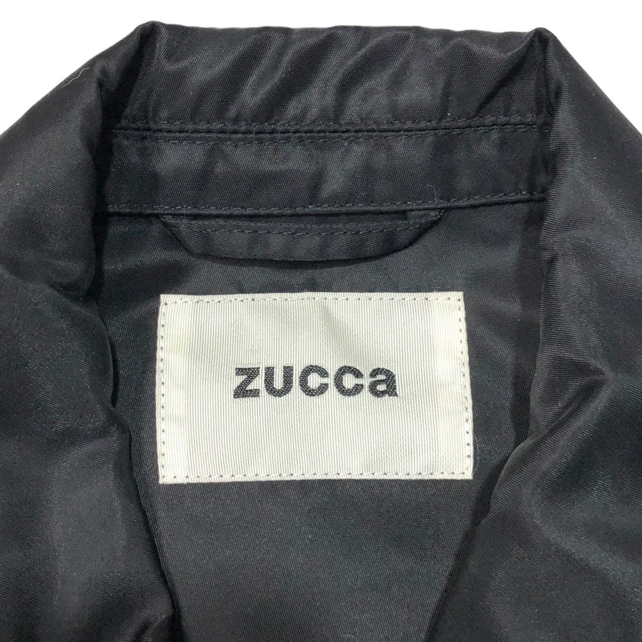 zucca(ズッカ) 19AW logo coach jacket アーム ロゴ プリント ナイロン コーチ ジャケット ZU93FC075 M ブラック