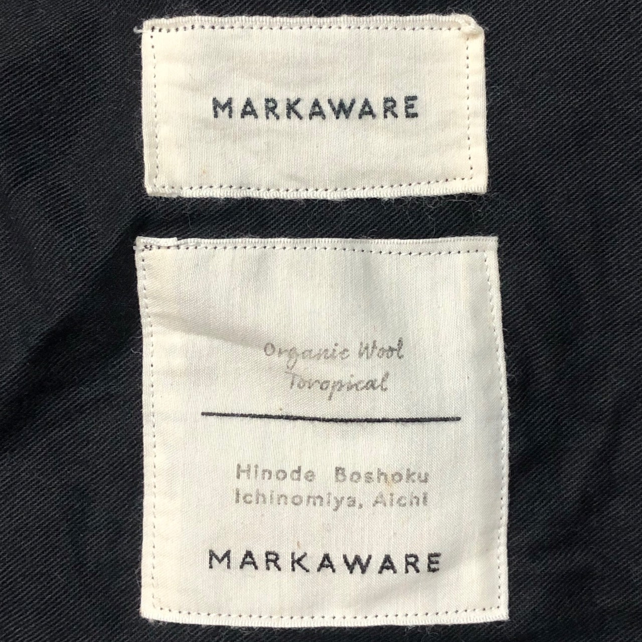 MARKAWARE(マーカウェア) 22SS PEGTOP TROUSERS/ペグトップトラウザー/パンツ/1タックスラックス A22A-09PT01C 1(S程度) チャコールグレー