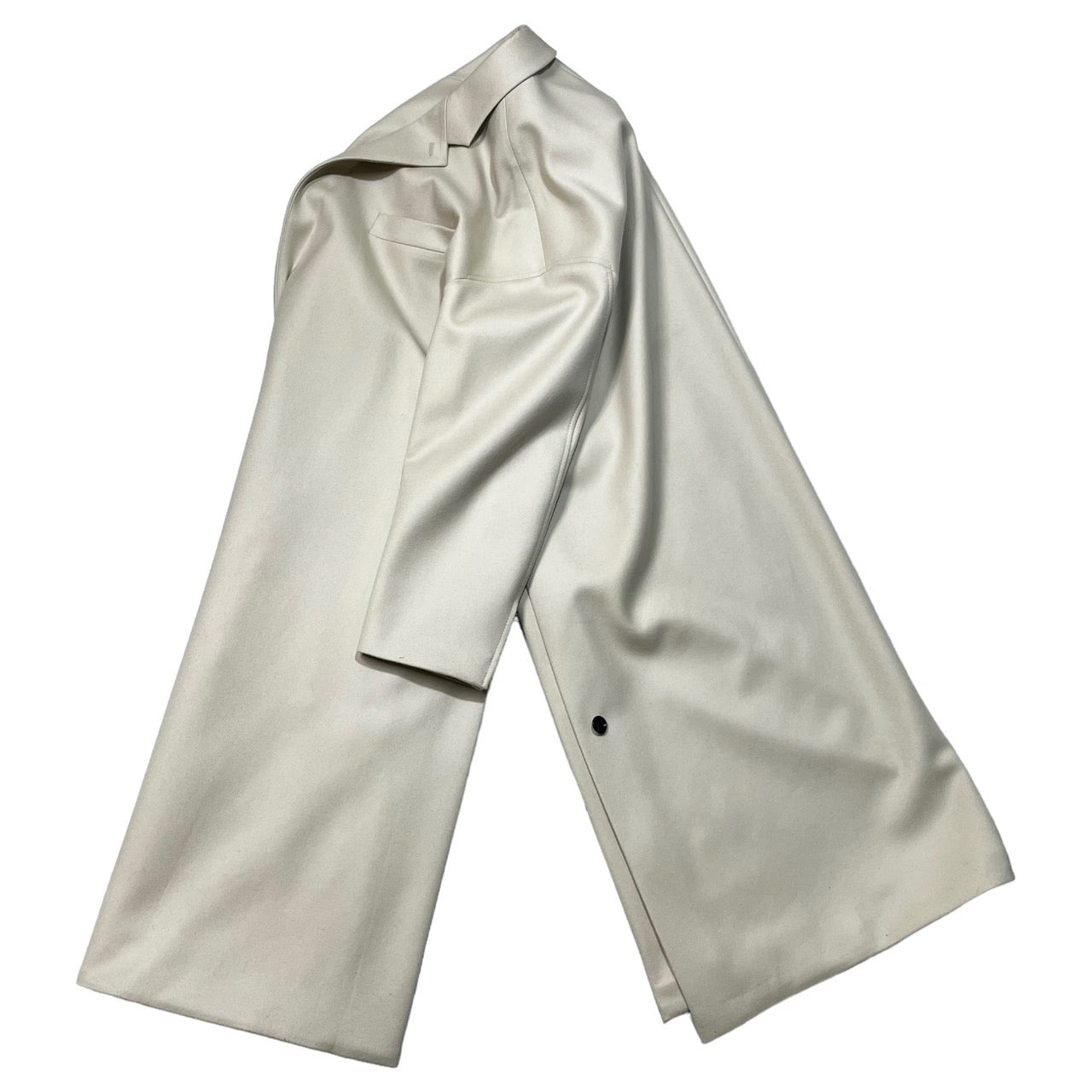 THE RERACS(ザリラクス) 22AW LOOSE CHESTER COAT ルーズ チェスター コート ロング ウール 22FW-RECT-332-J SIZE 46(M程度) ベージュ