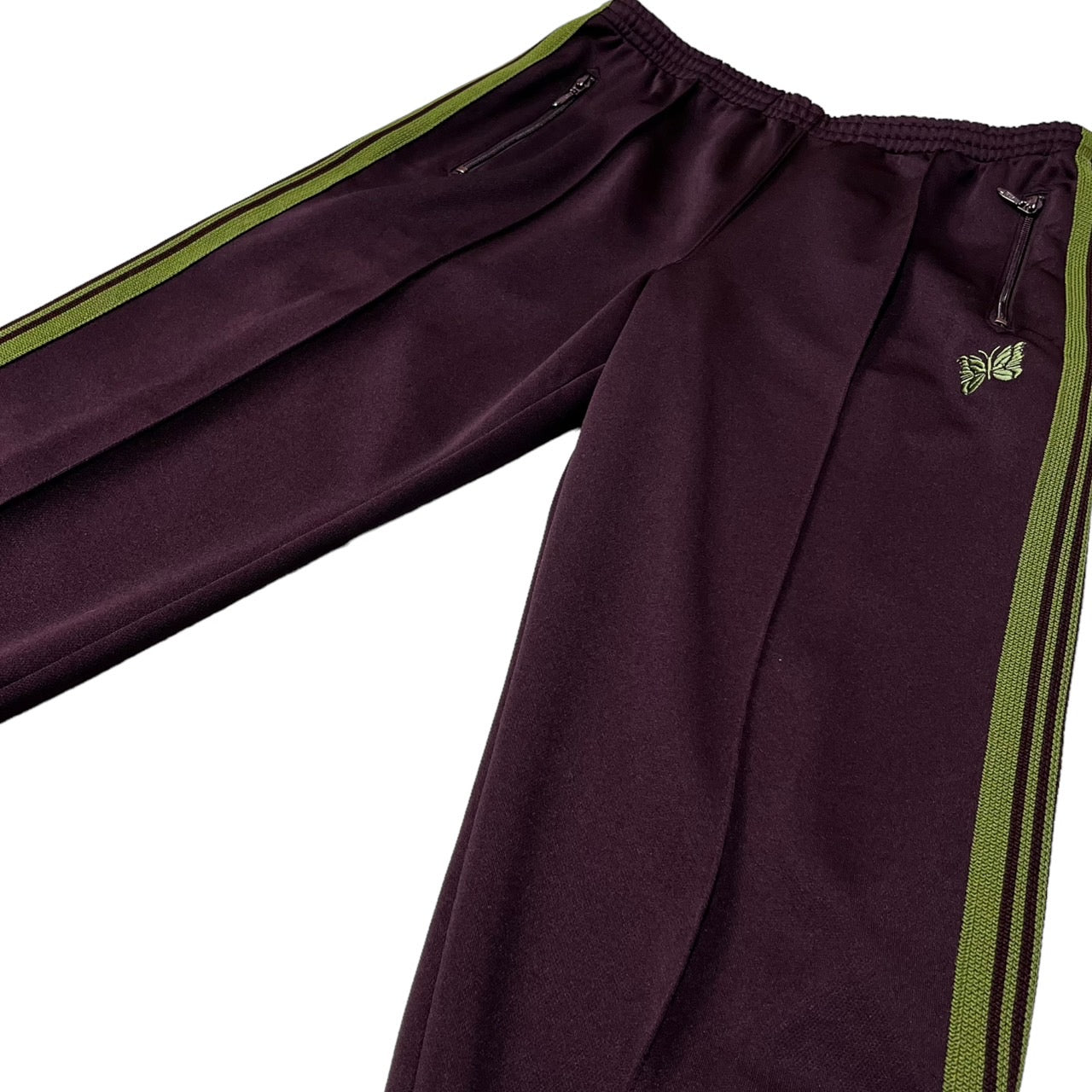 NEEDLES(ニードルズ) 21AW zipped track pant トラックパンツ ジャージ JO226 S マルーン Maroon Poly Smooth