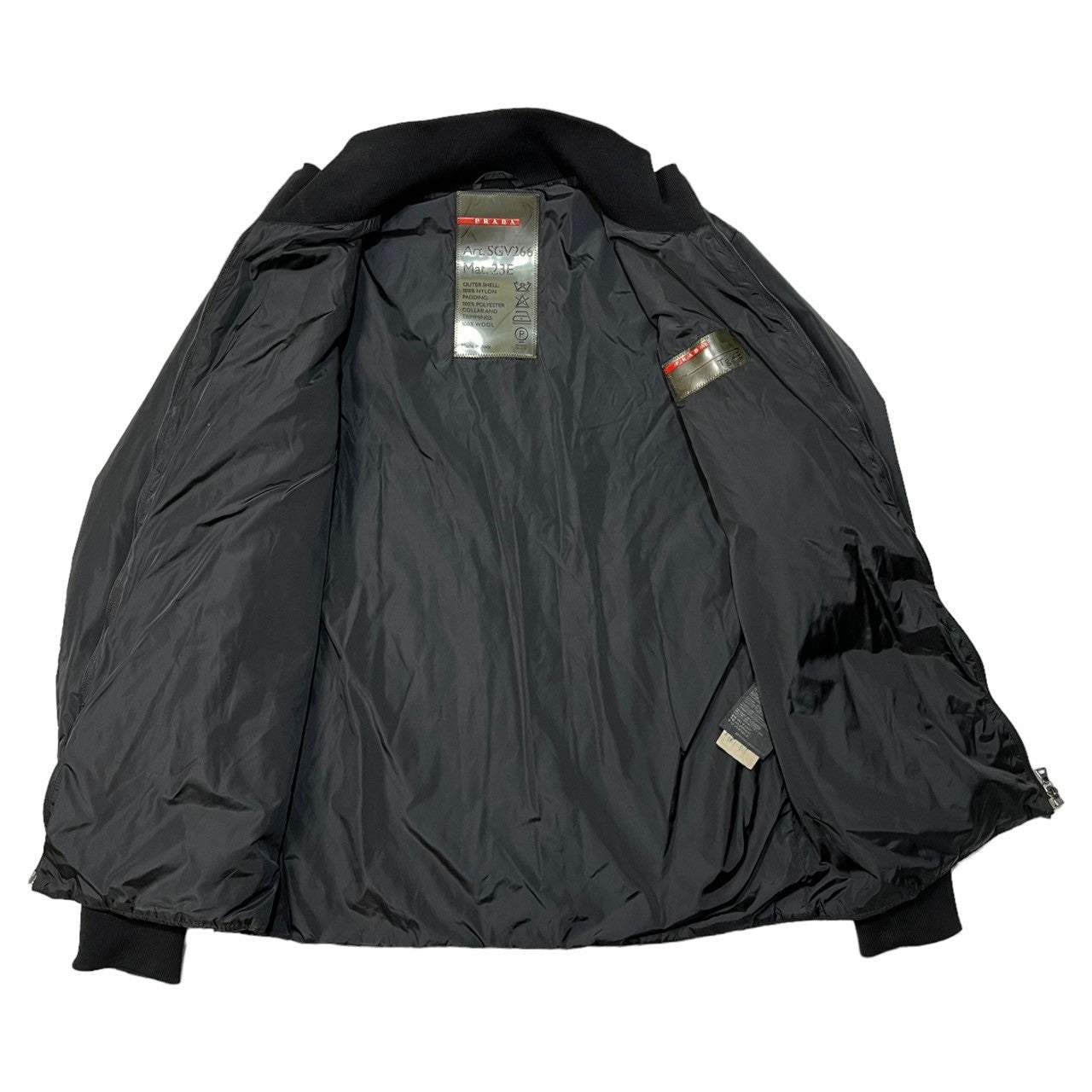 PRADA SPORT(プラダスポーツ) 00's "GORE-TEX" 3WAY nylon jacket ナイロンジャケット トダウン コート ジップアップ SIZE 48(L程度) ブラック Y2K