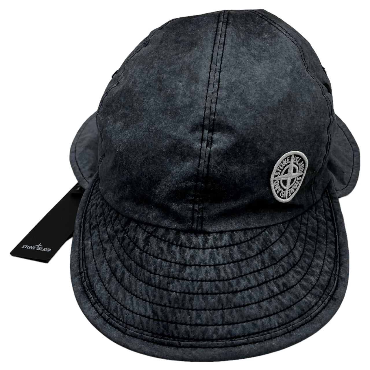 STONE ISLAND(ストーンアイランド) 20SS flight cap/フライトキャップ/オックスフォード3Lハット 721599424 グレー(製品染)