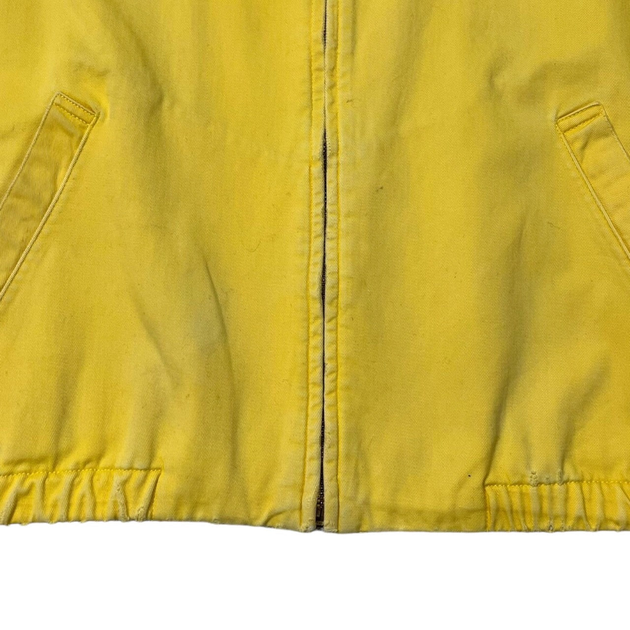 POLO RALPH LAUREN(ポロラルフローレン) 90’s ロゴ刺繍スイングトップ/ヴィンテージジャケット/ブルゾン M イエロー USA製
