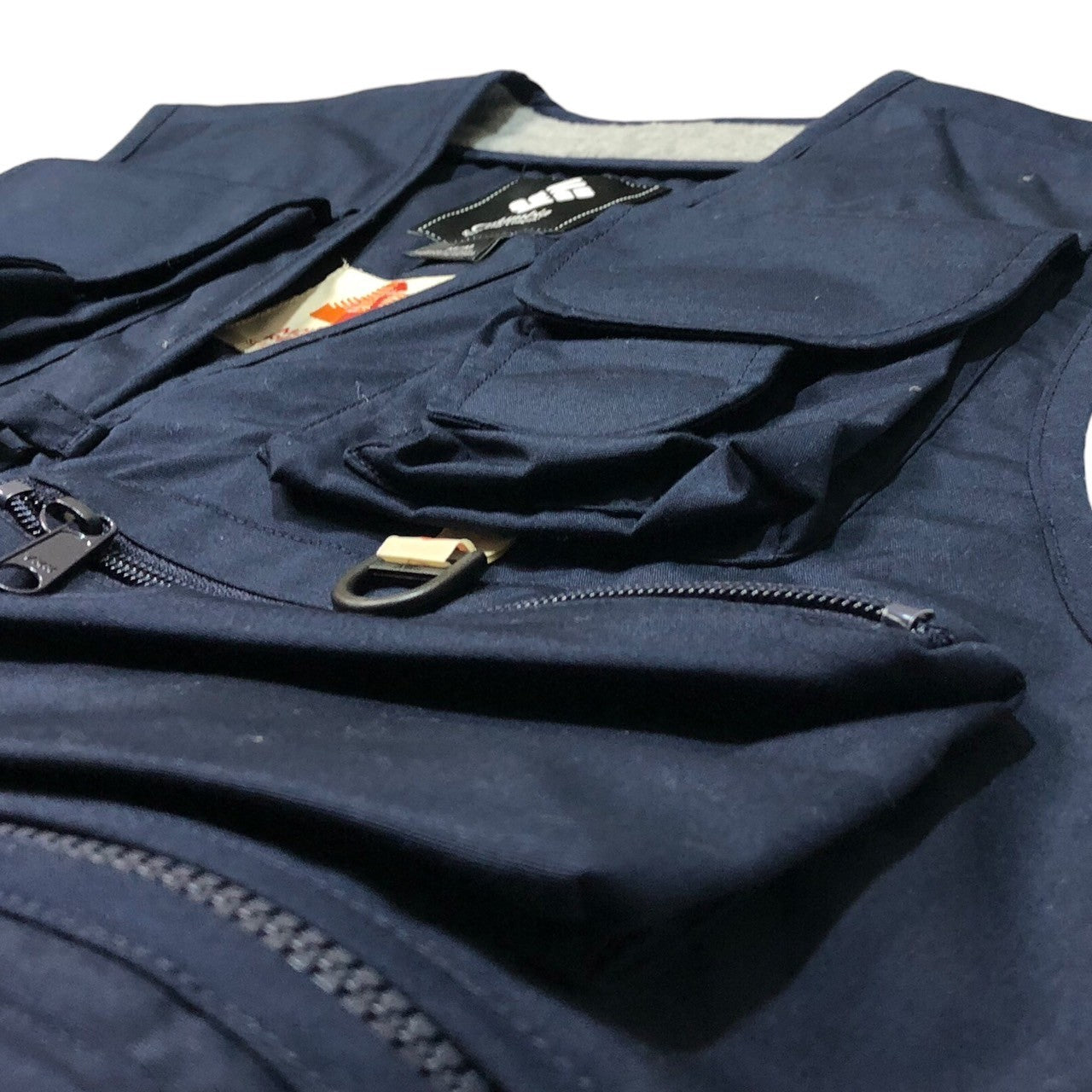 Columbia×Mountain Research(コロンビア×マウンテンリサーチ) Salmon Trout Butte Vest サーモン トラウト ビュート ベスト フィッシング テック 釣り アウトドア PM1551 M ネイビー