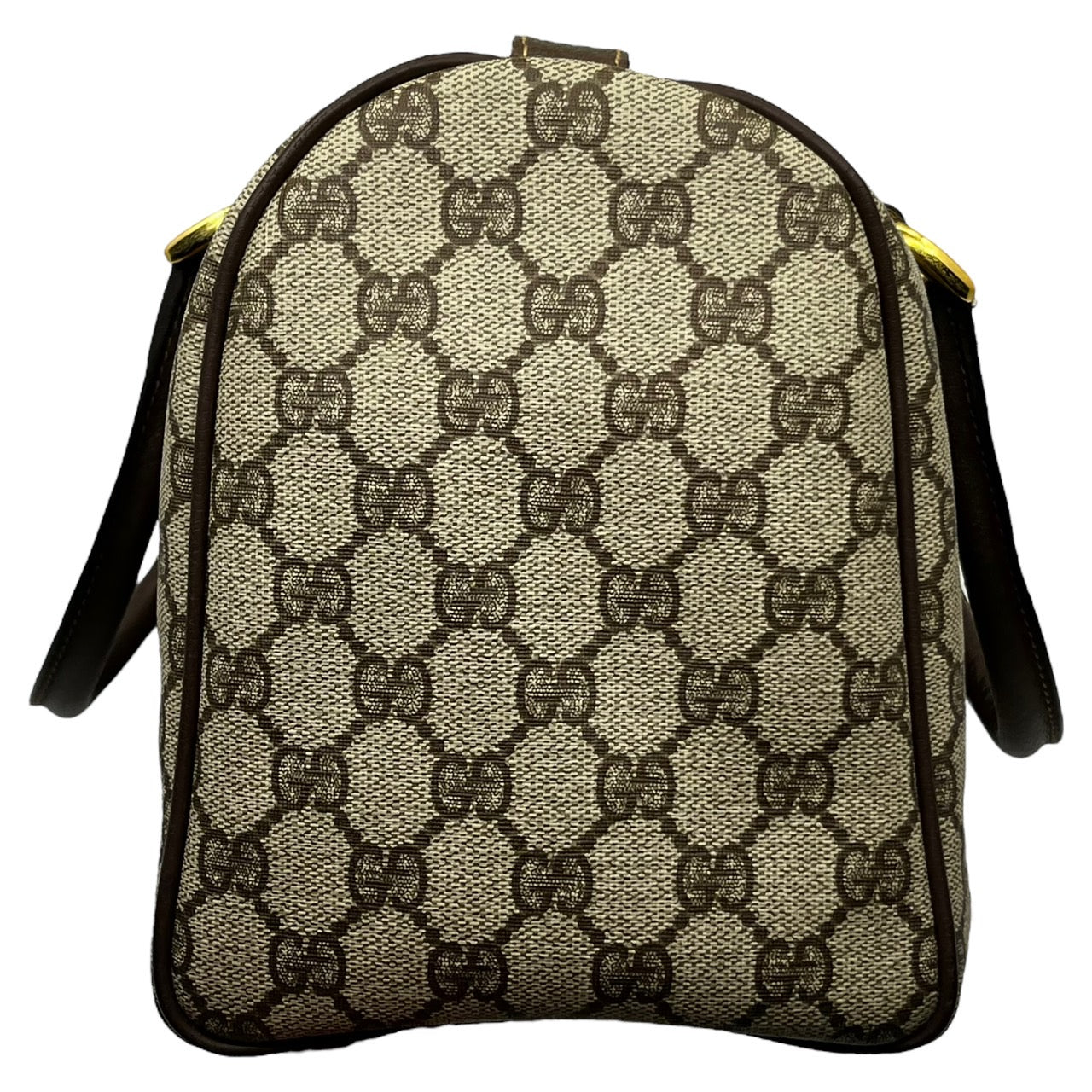 GUCCI(グッチ) old gucci mini boston bag/オールドグッチミニボストンバッグ/ヴィンテージ/旅行鞄/ハンドバッグ 002 39 6842 ベージュ×ブラウン PVC