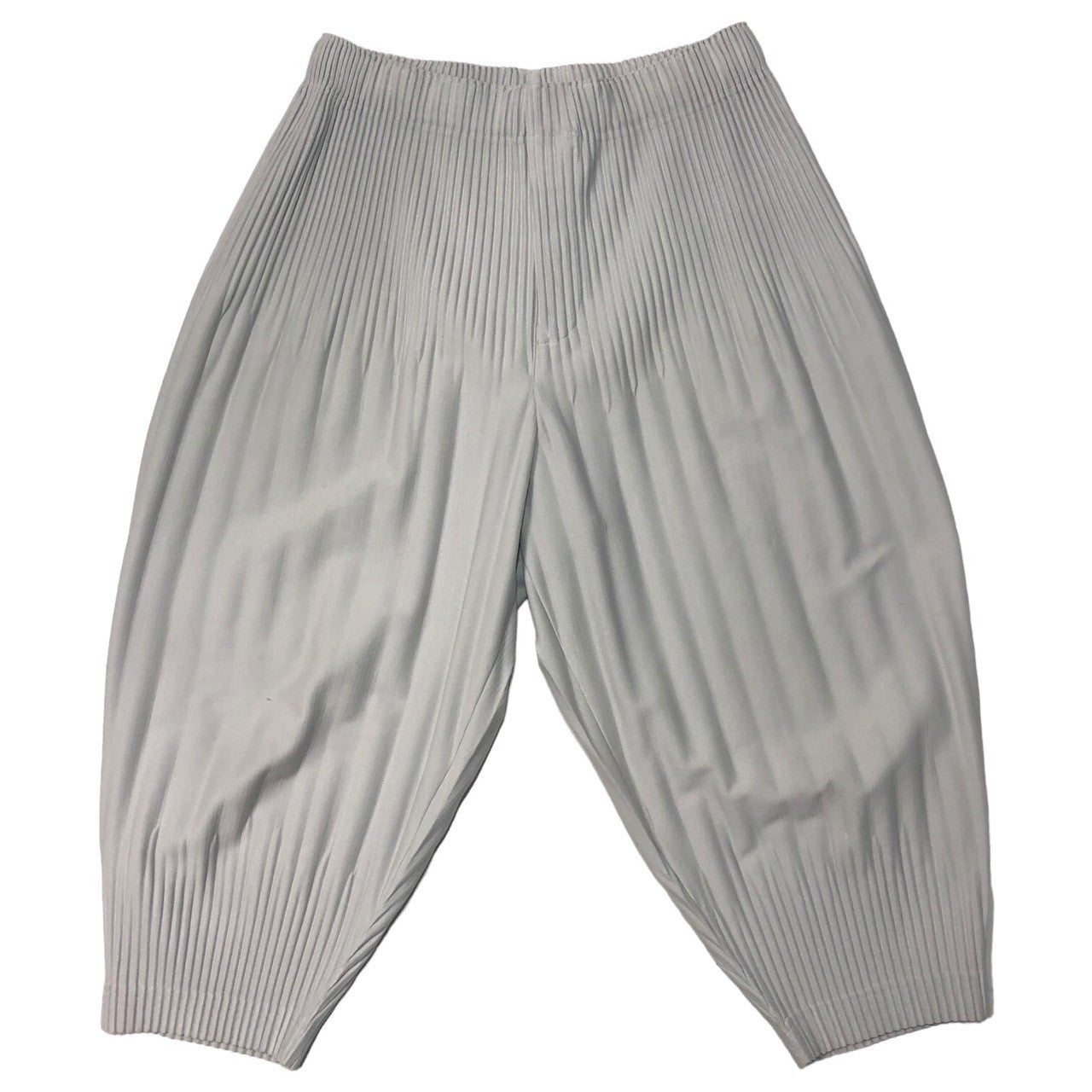HOMME PLISSE ISSEY MIYAKE(オムプリッセイッセイミヤケ) erased pleated sarouel pants 消しプリーツサルエルパンツ HP53JF053 SIZE 2(M) ライトグレー