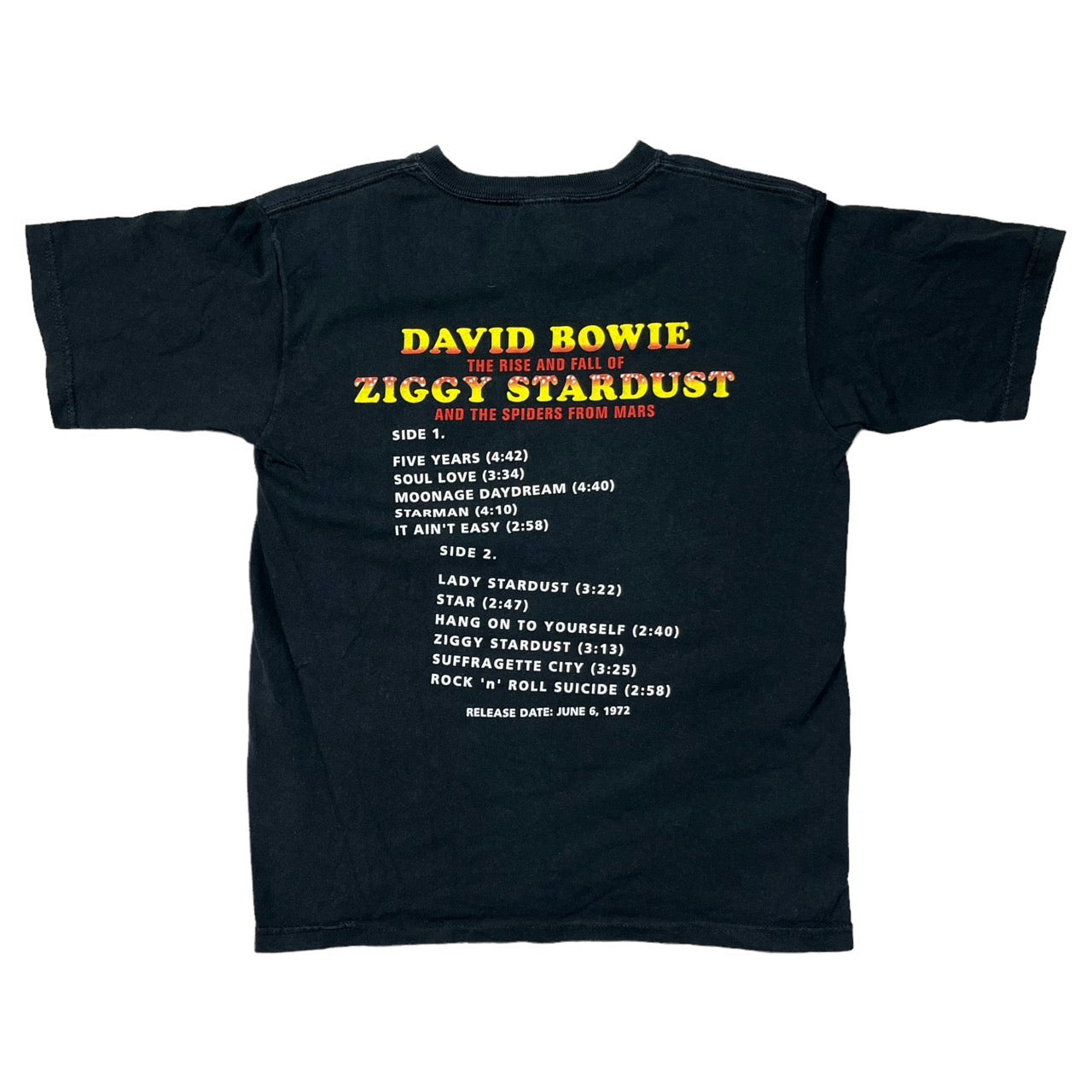 anvil(アンビル) 90’s"DAVID BOWIE" バンドTシャツ L ブラック ©1998 Stenton S.A. ZIGGY STARDUST