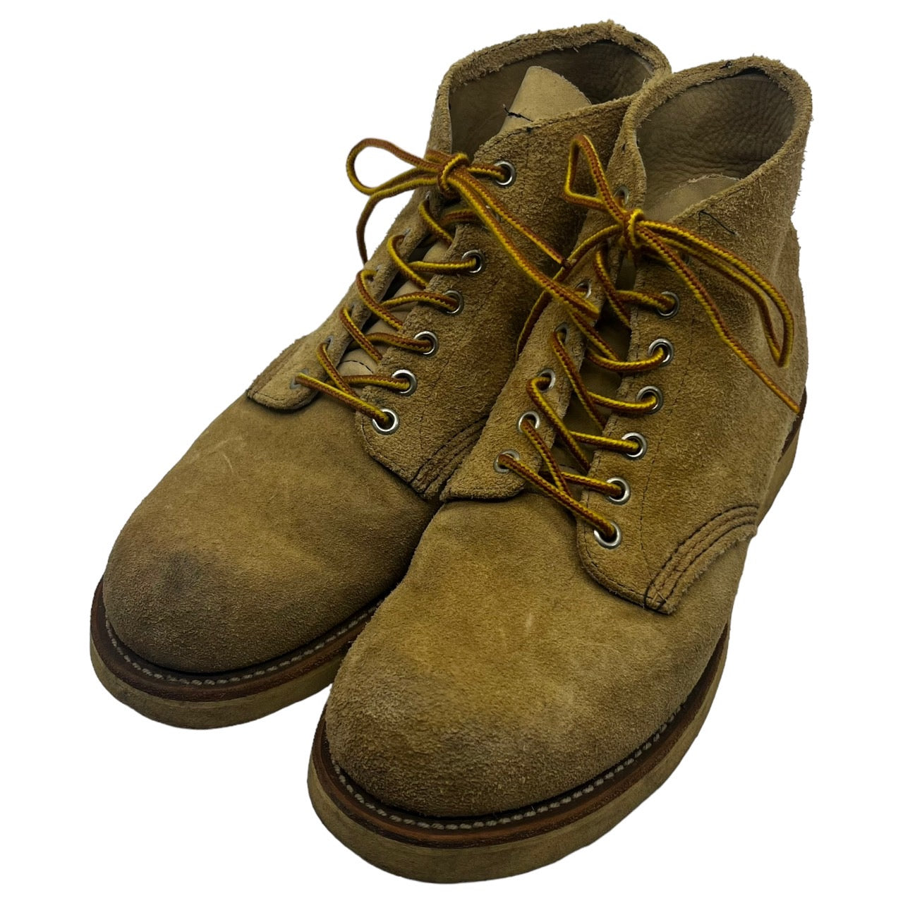 REDWING(レッドウィング) 90's 6" CLASSIC ROUND/6インチ クラシックラウンド/スウェードワークブーツ 08167 9(27cm程度) ベージュ 90年代/犬タグ
